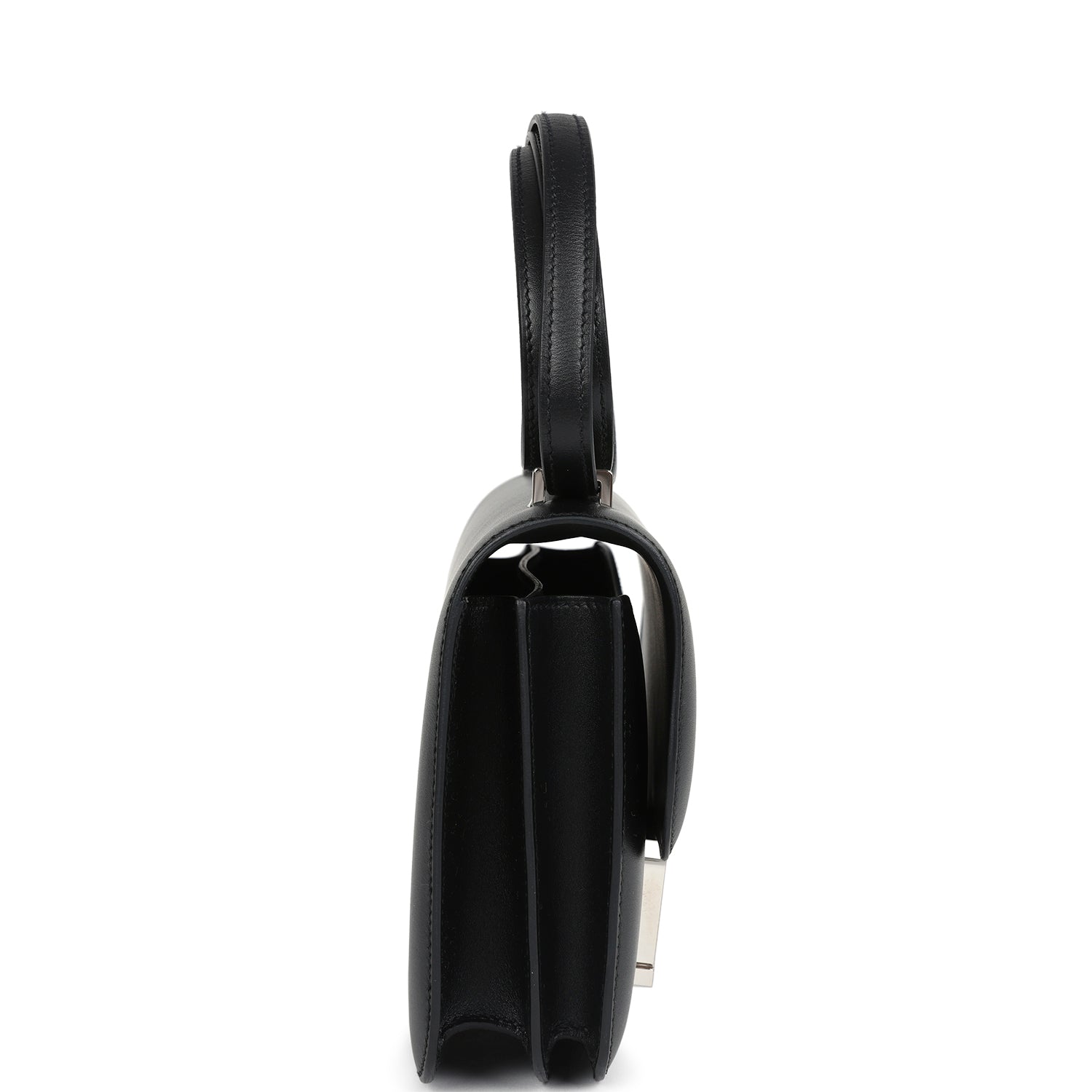 Constance 18 Black Tadelakt Palladium Hardware Bag