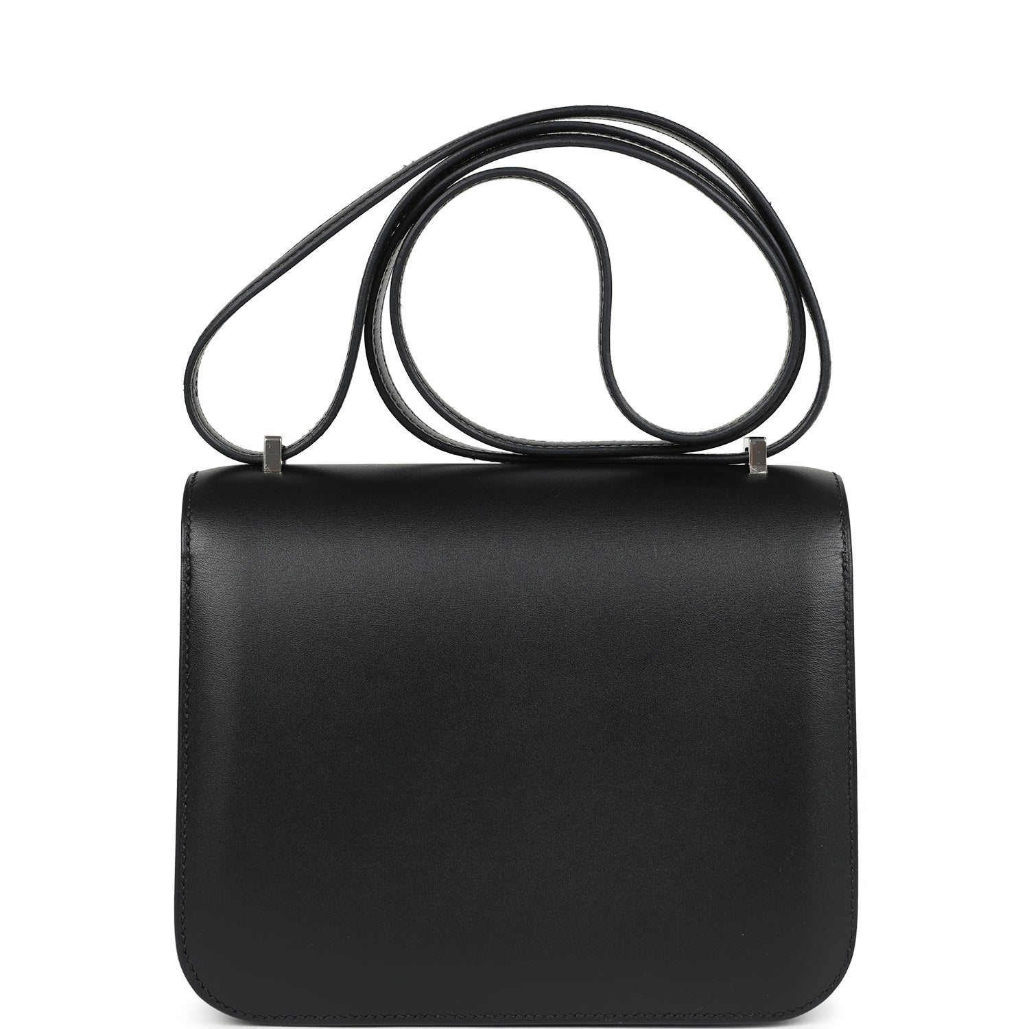 Constance 18 Black Tadelakt Palladium Hardware Bag