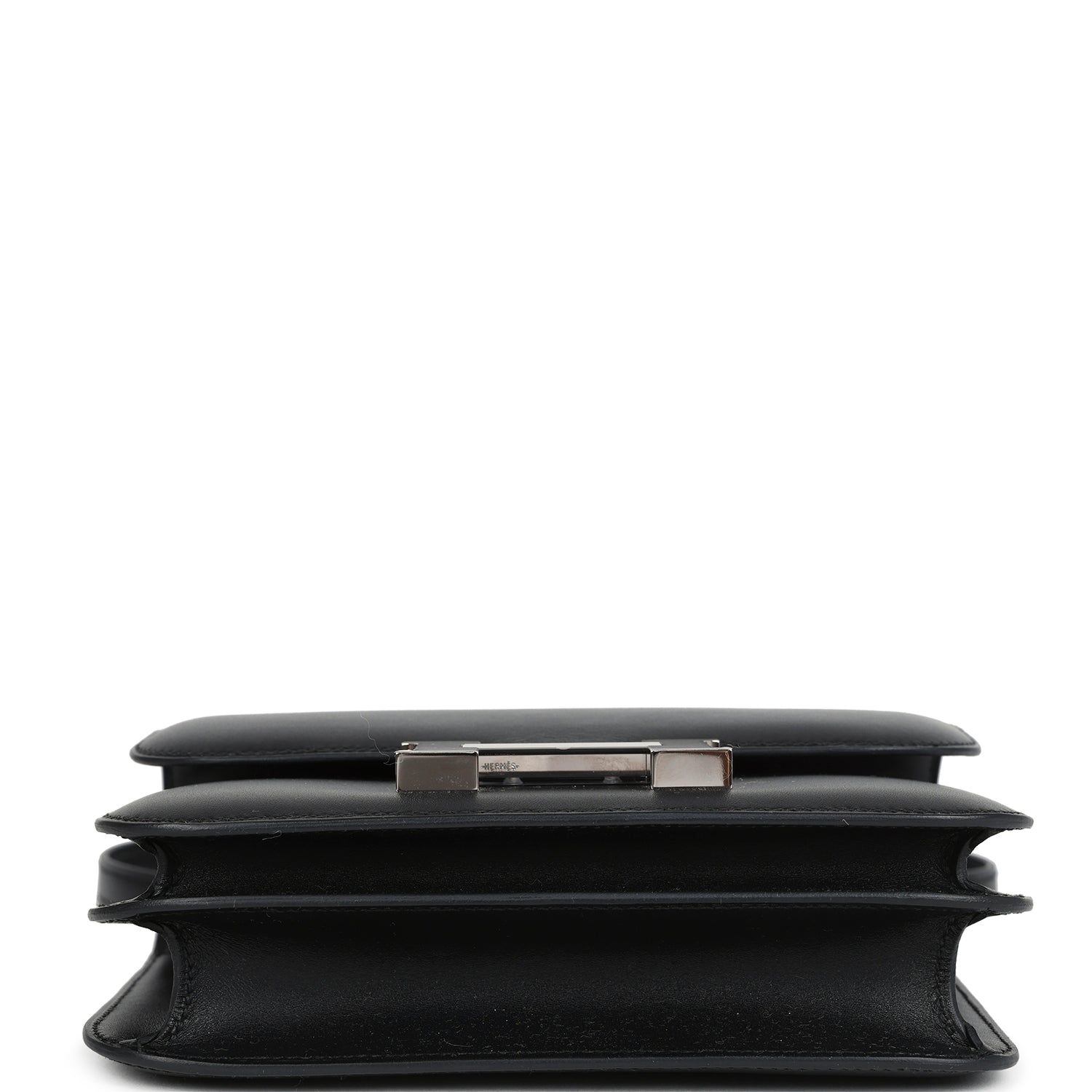 Constance 18 Black Tadelakt Palladium Hardware Bag