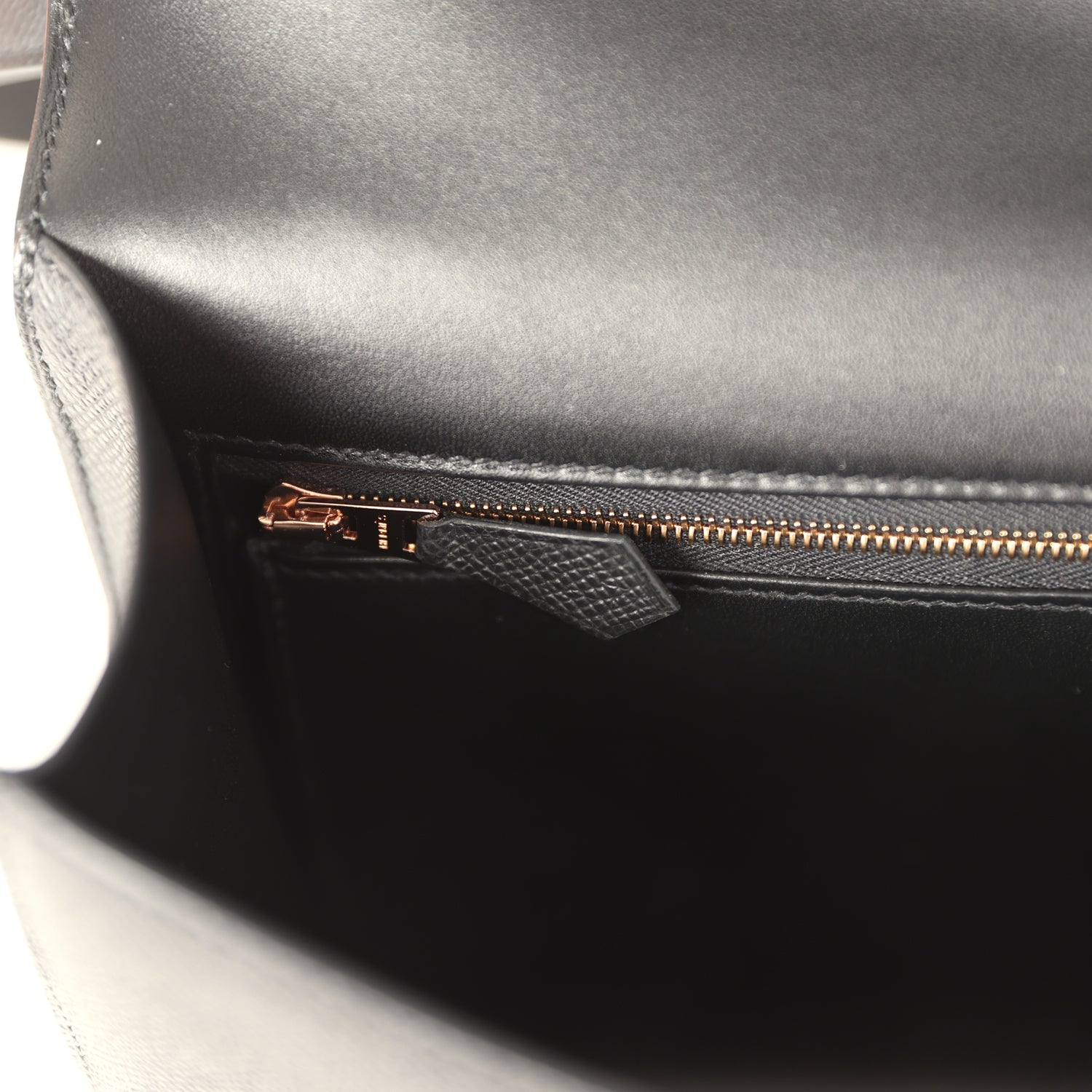 Constance 1-24 Black Epsom Rose Gold Hardware Bag