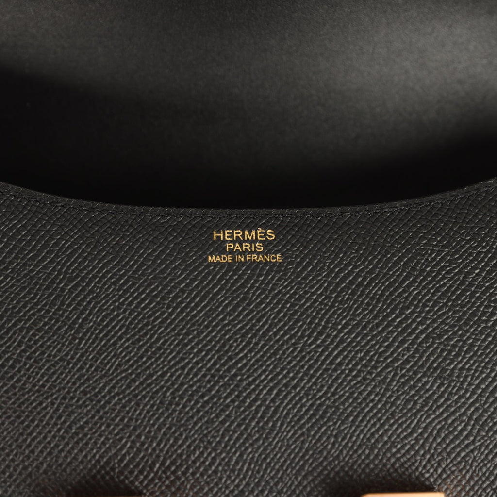 Constance 1-24 Black Epsom Rose Gold Hardware Bag
