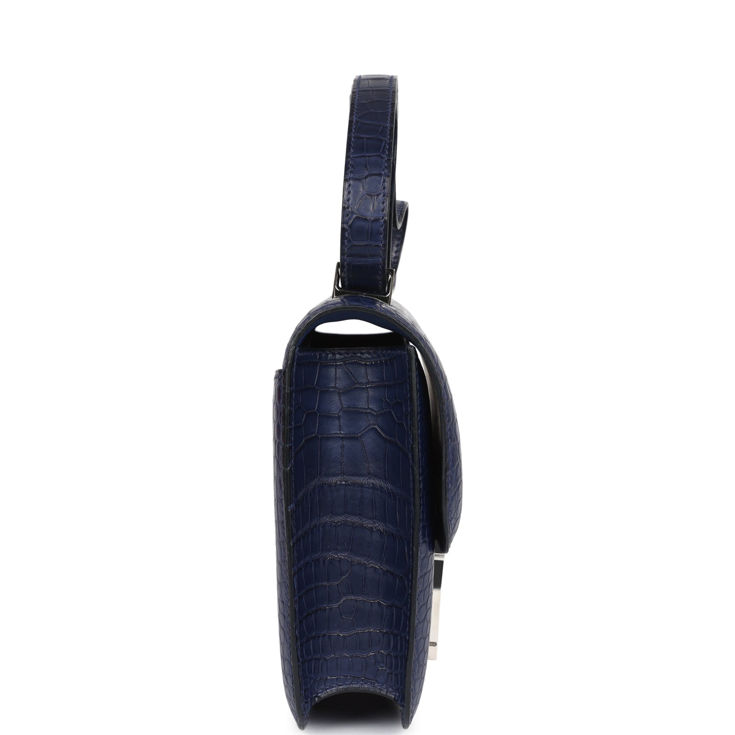 Constance 1-24 Bleu Saphir Matte Alligator Marquette Palladium Hardware Bag