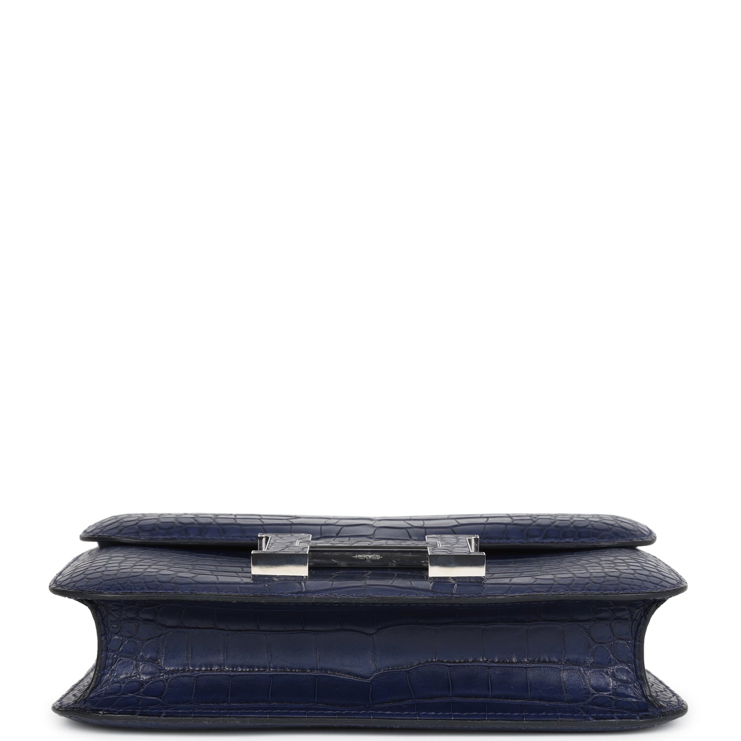 Constance 1-24 Bleu Saphir Matte Alligator Marquette Palladium Hardware Bag