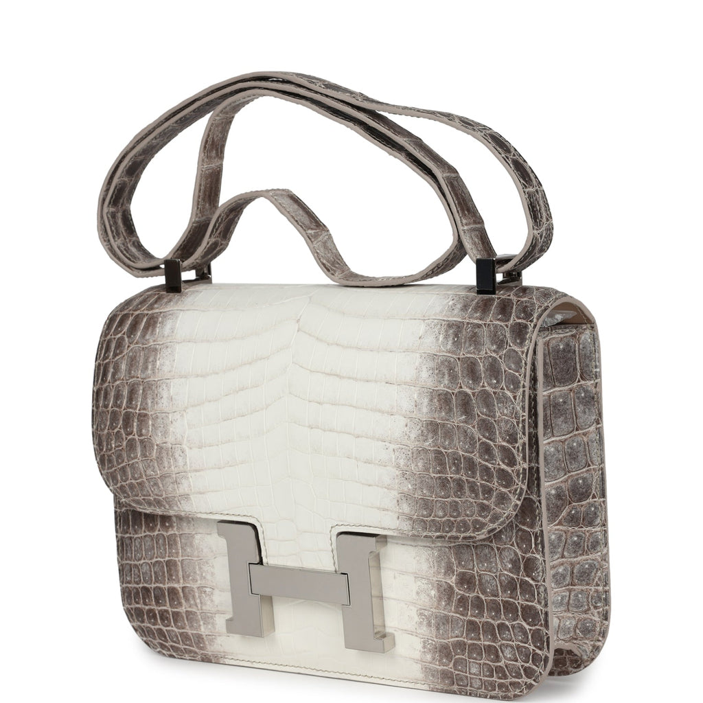 Constance 1-24 Himalaya Matte Niloticus Crocodile Palladium Hardware Bag