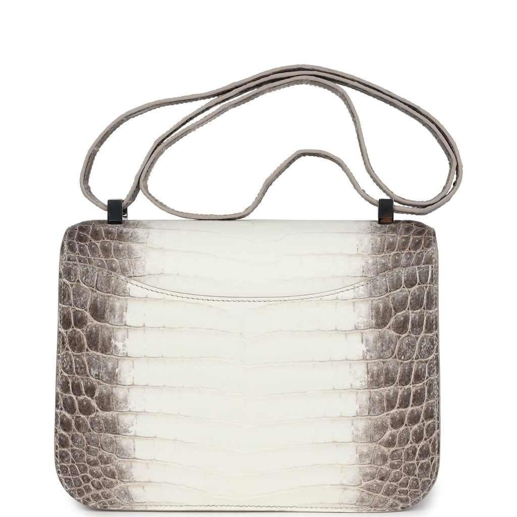 Constance 1-24 Himalaya Matte Niloticus Crocodile Palladium Hardware Bag
