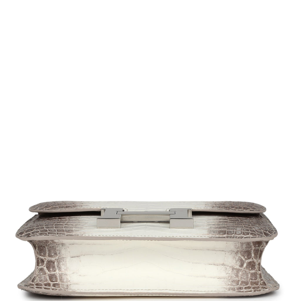 Constance 1-24 Himalaya Matte Niloticus Crocodile Palladium Hardware Bag