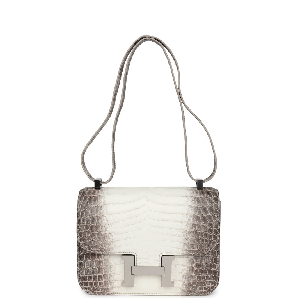 Constance 1-24 Himalaya Matte Niloticus Crocodile Palladium Hardware Bag