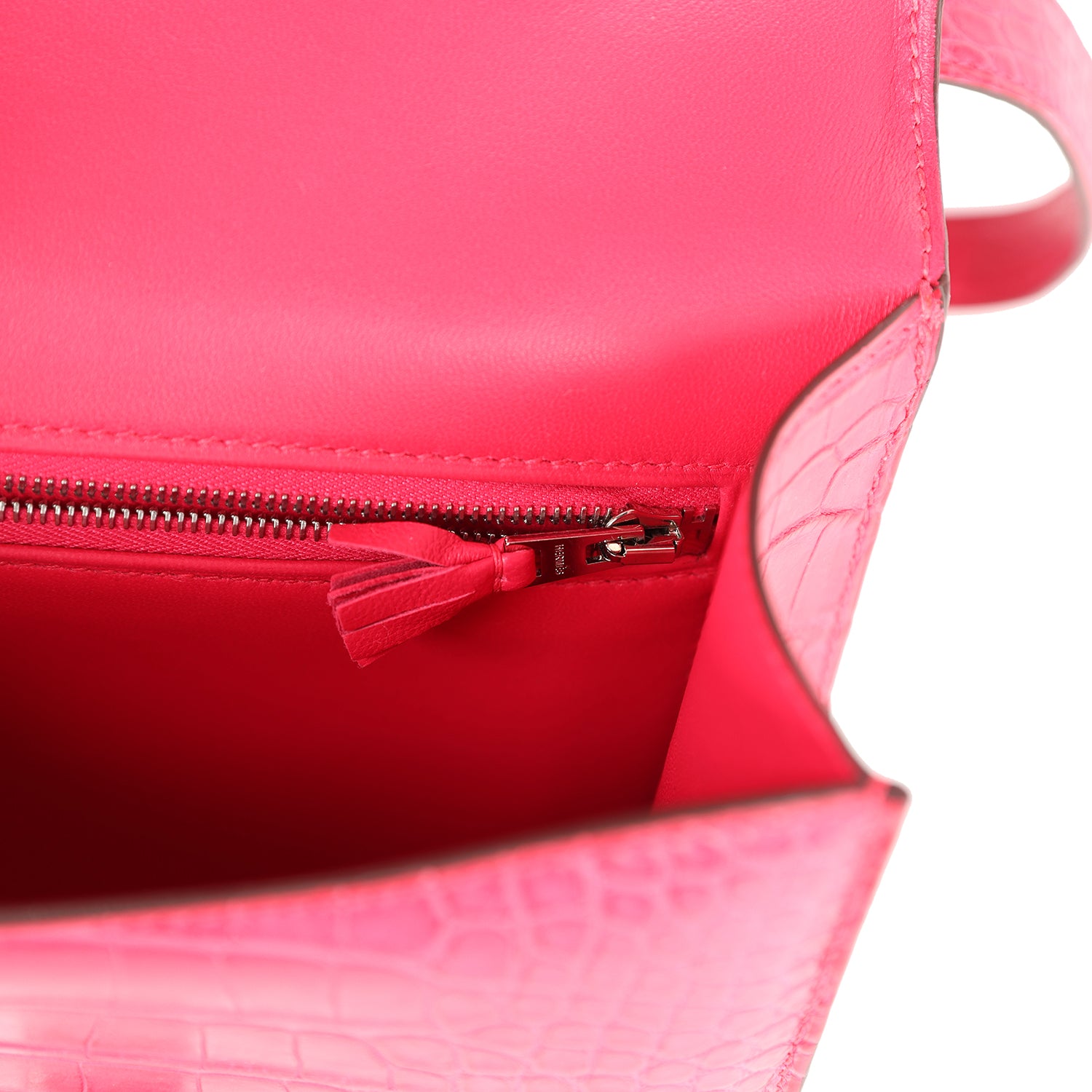Constance 1-24 Rose Extreme Matte Alligator Palladium Hardware Bag