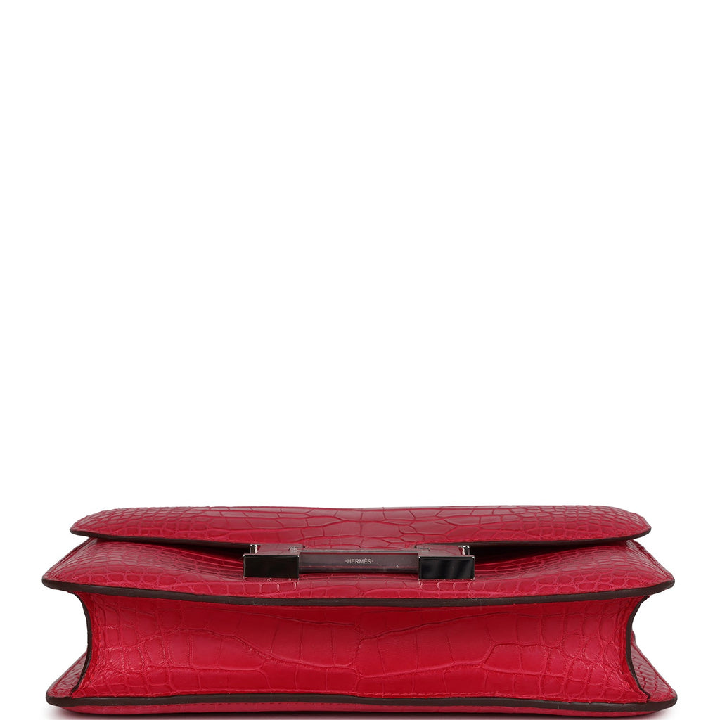 Constance 1-24 Rose Extreme Matte Alligator Palladium Hardware Bag