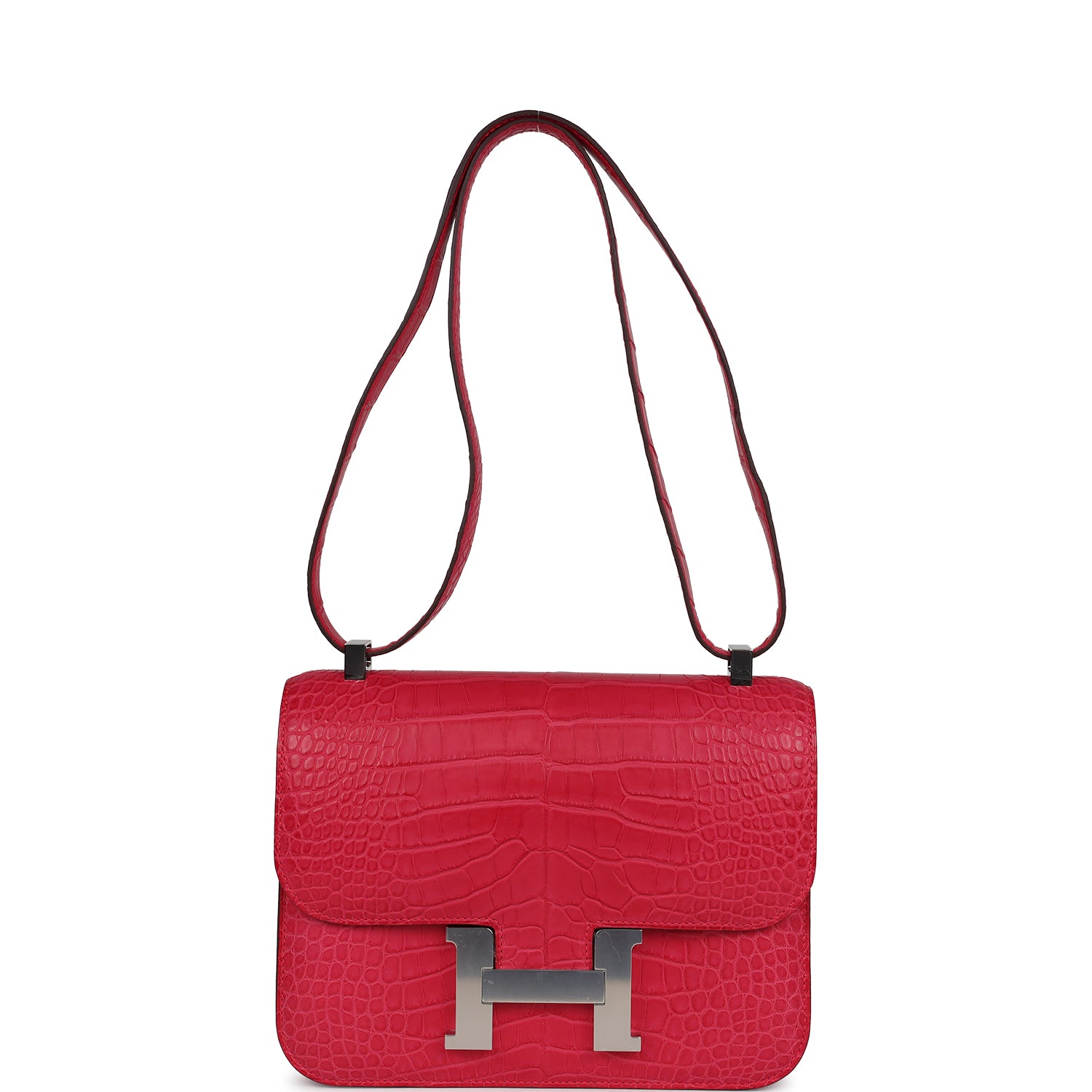 Constance 1-24 Rose Extreme Matte Alligator Palladium Hardware Bag