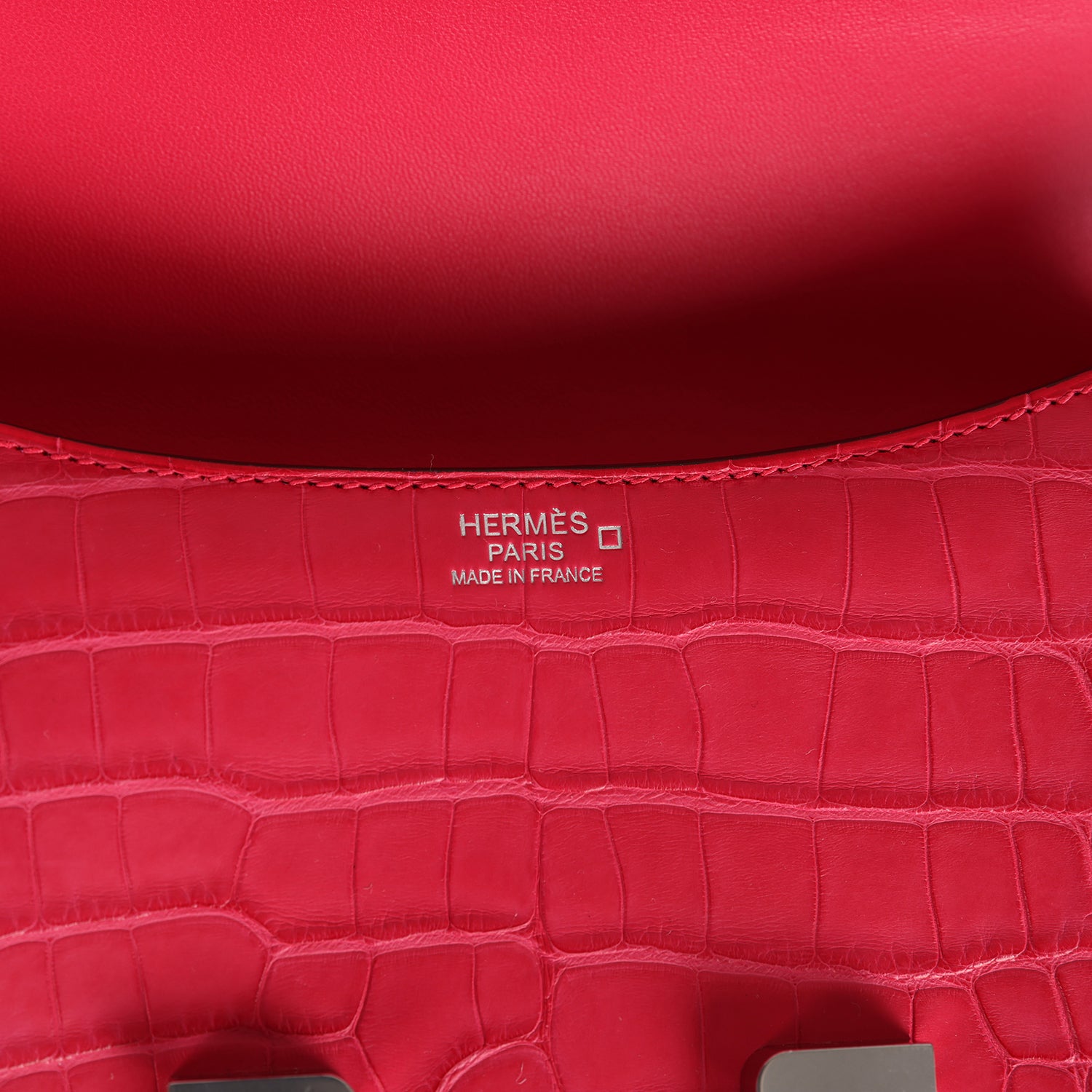 Constance 1-24 Rose Extreme Matte Alligator Palladium Hardware Bag