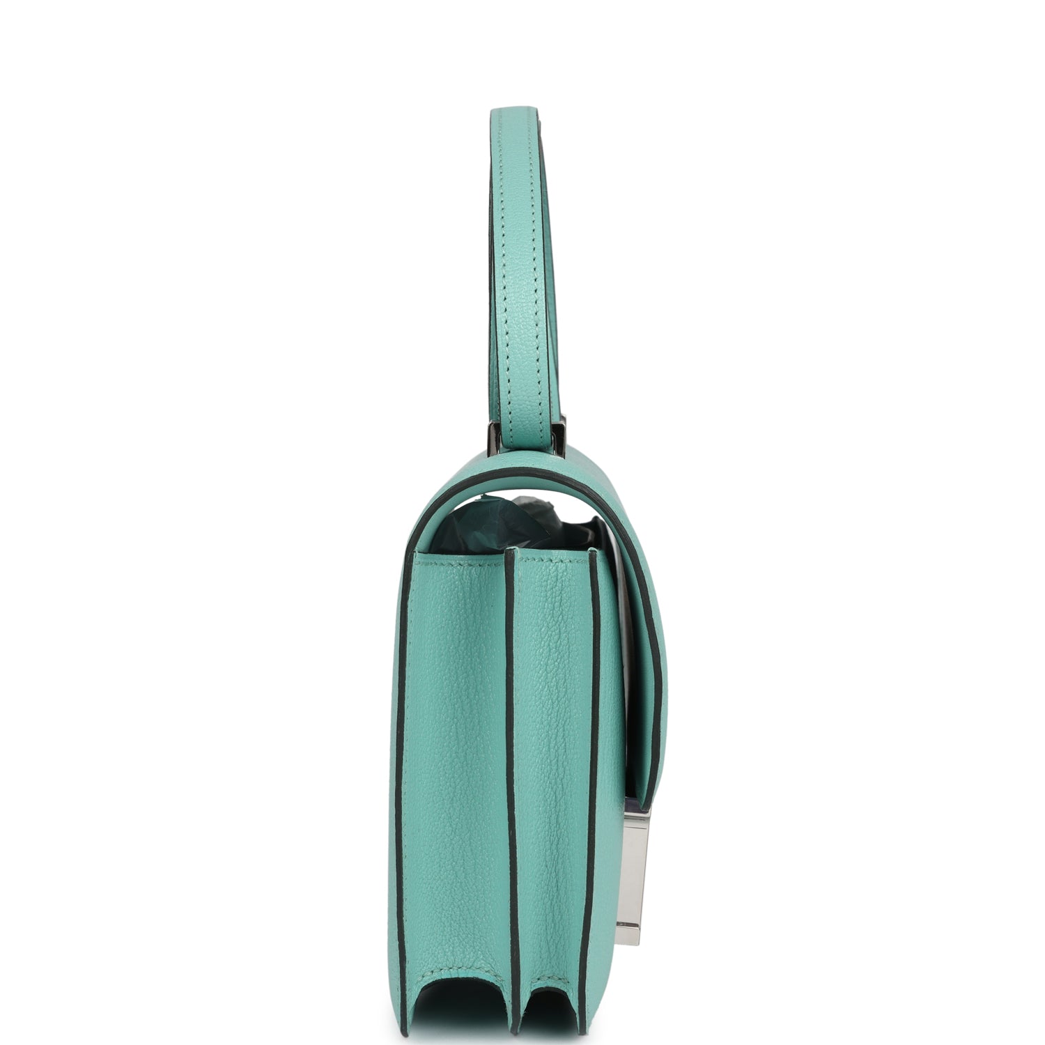 Constance 18 Aqua Chevre Palladium Hardware Bag