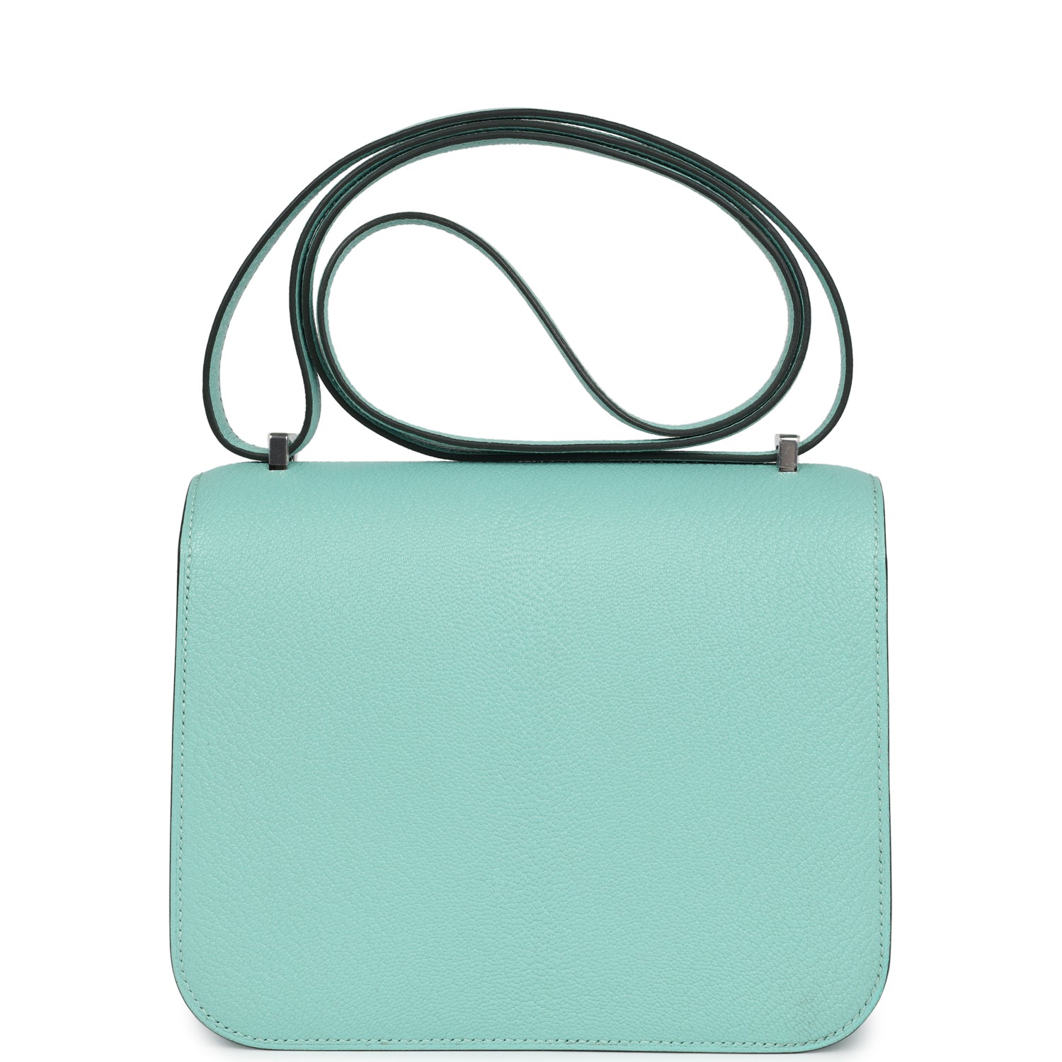 Constance 18 Aqua Chevre Palladium Hardware Bag