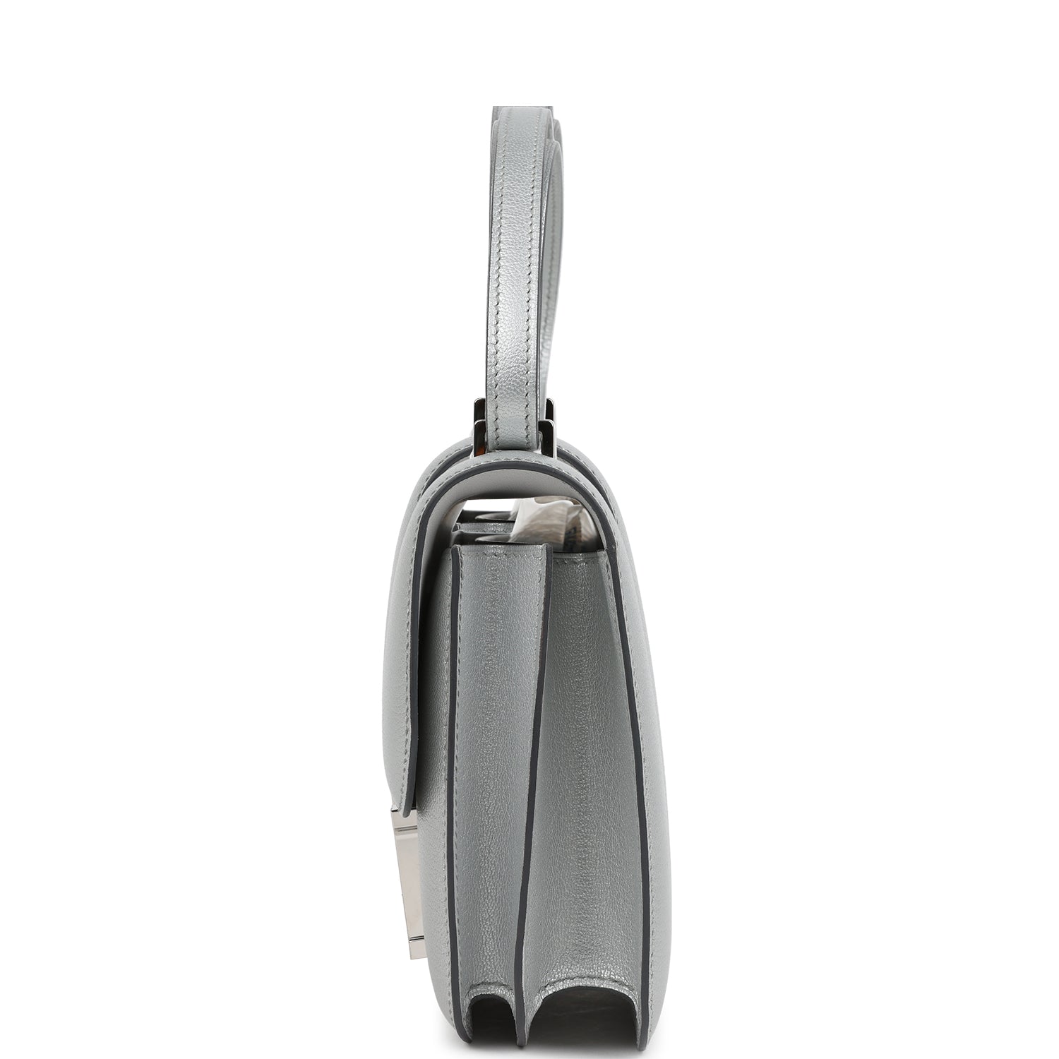 Constance 18 Argent Chevre Chamkilight Palladium Hardware Bag