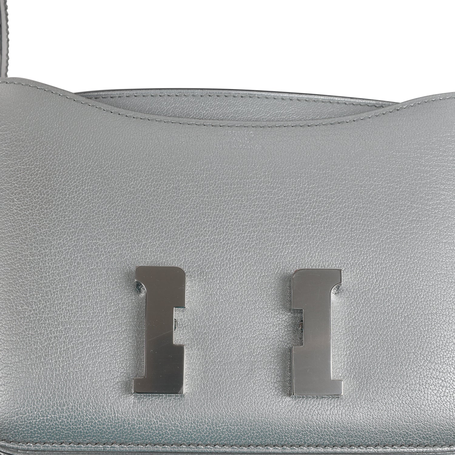 Constance 18 Argent Chevre Chamkilight Palladium Hardware Bag