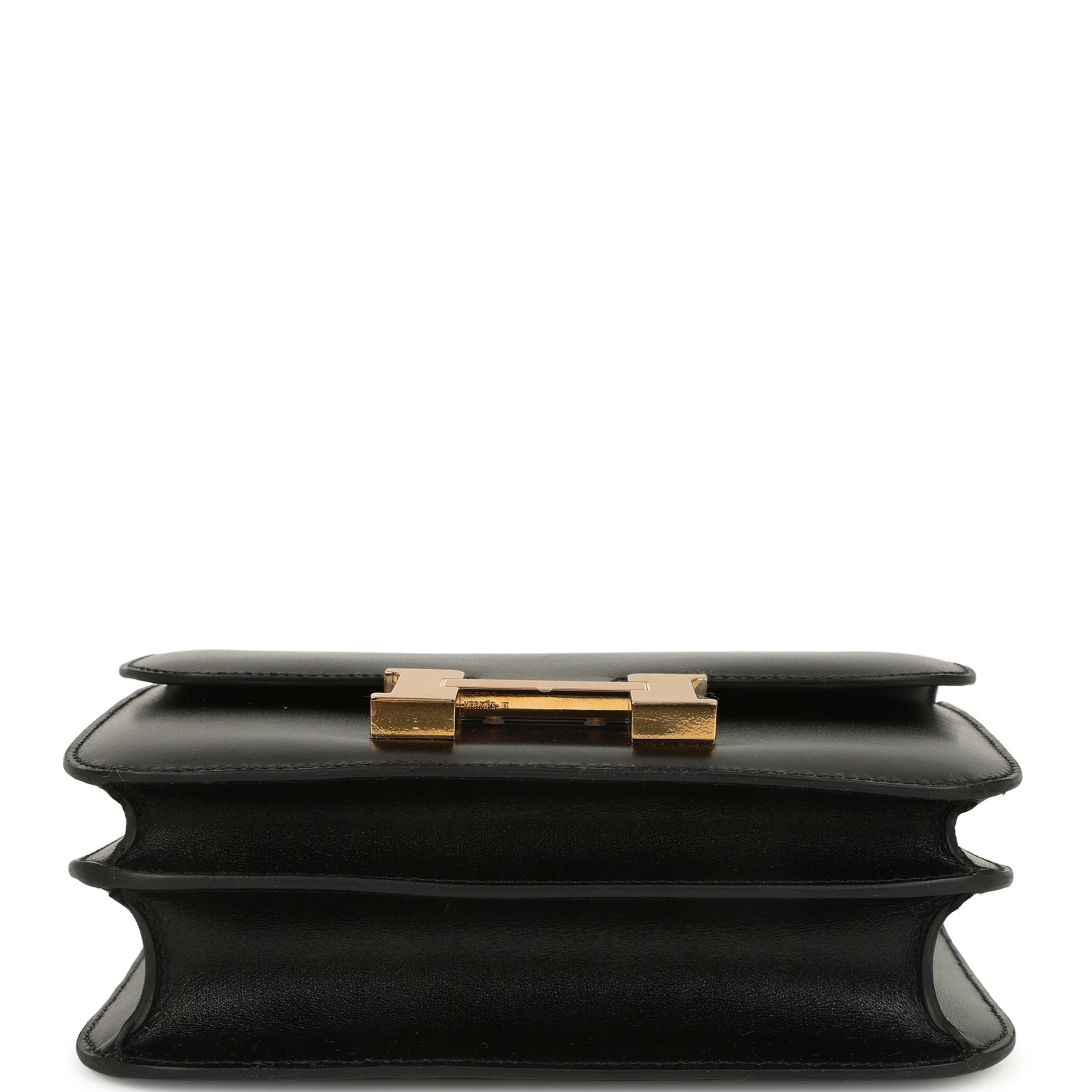 Constance 18 Black Box Gold Hardware Bag