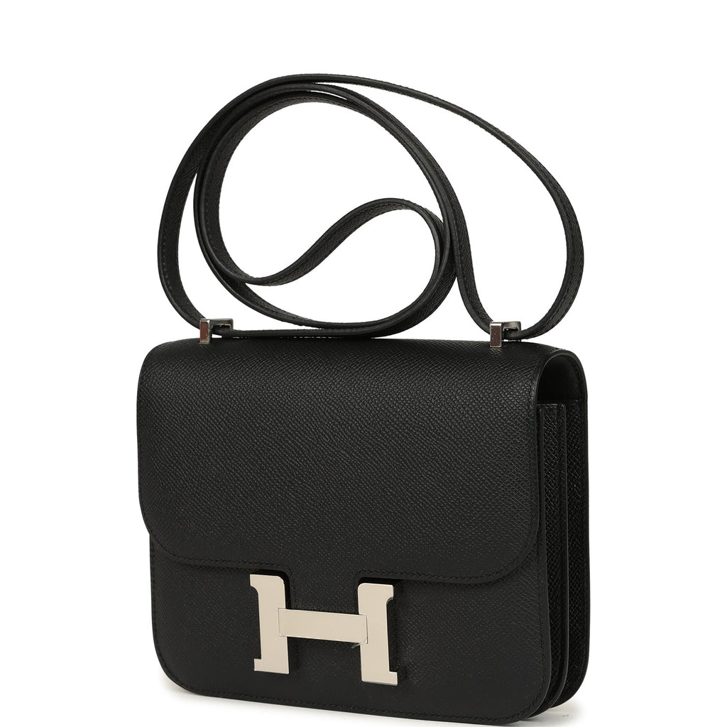 Constance 18 Black Epsom Palladium Hardware Bag