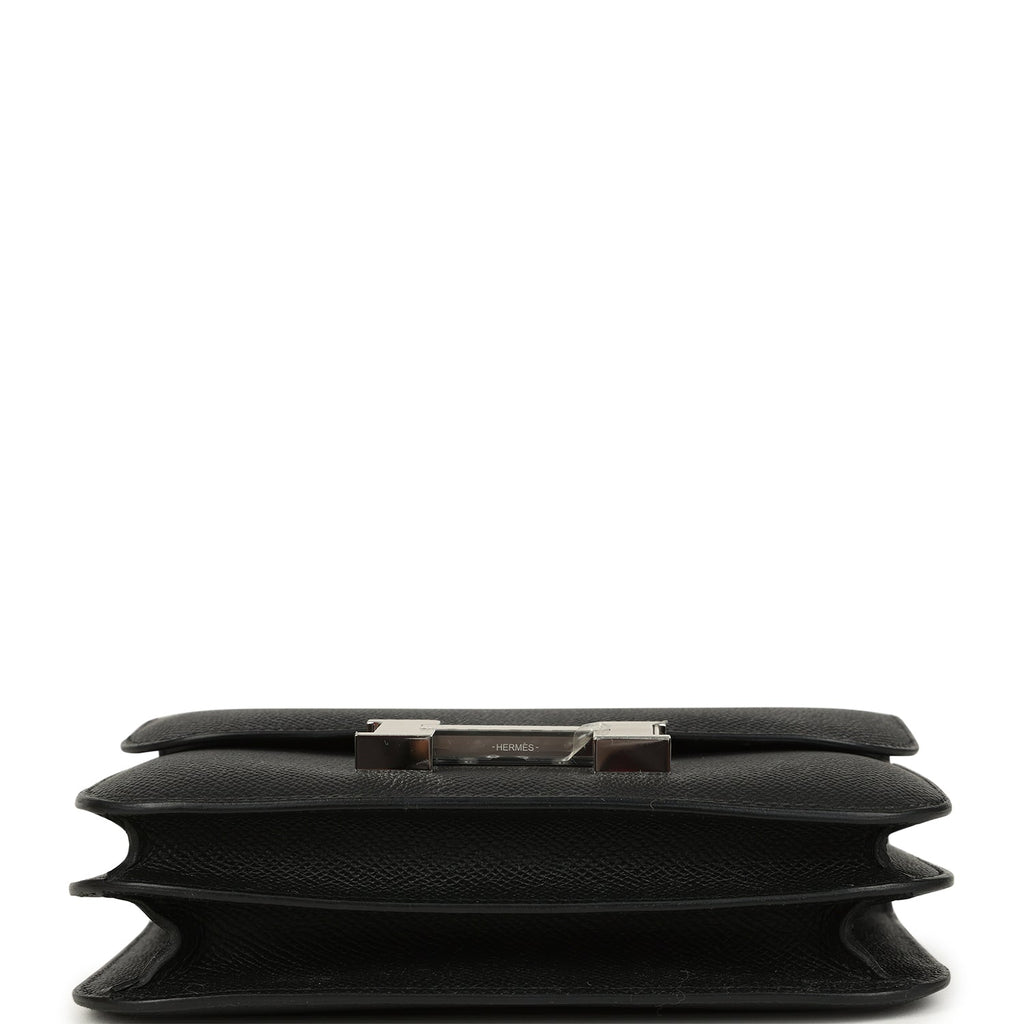 Constance 18 Black Epsom Palladium Hardware Bag