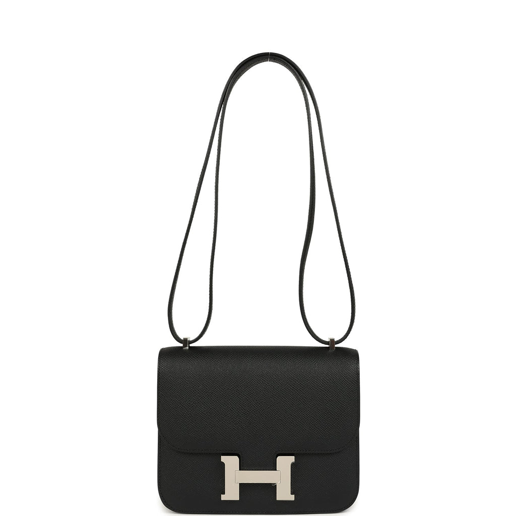 Constance 18 Black Epsom Palladium Hardware Bag
