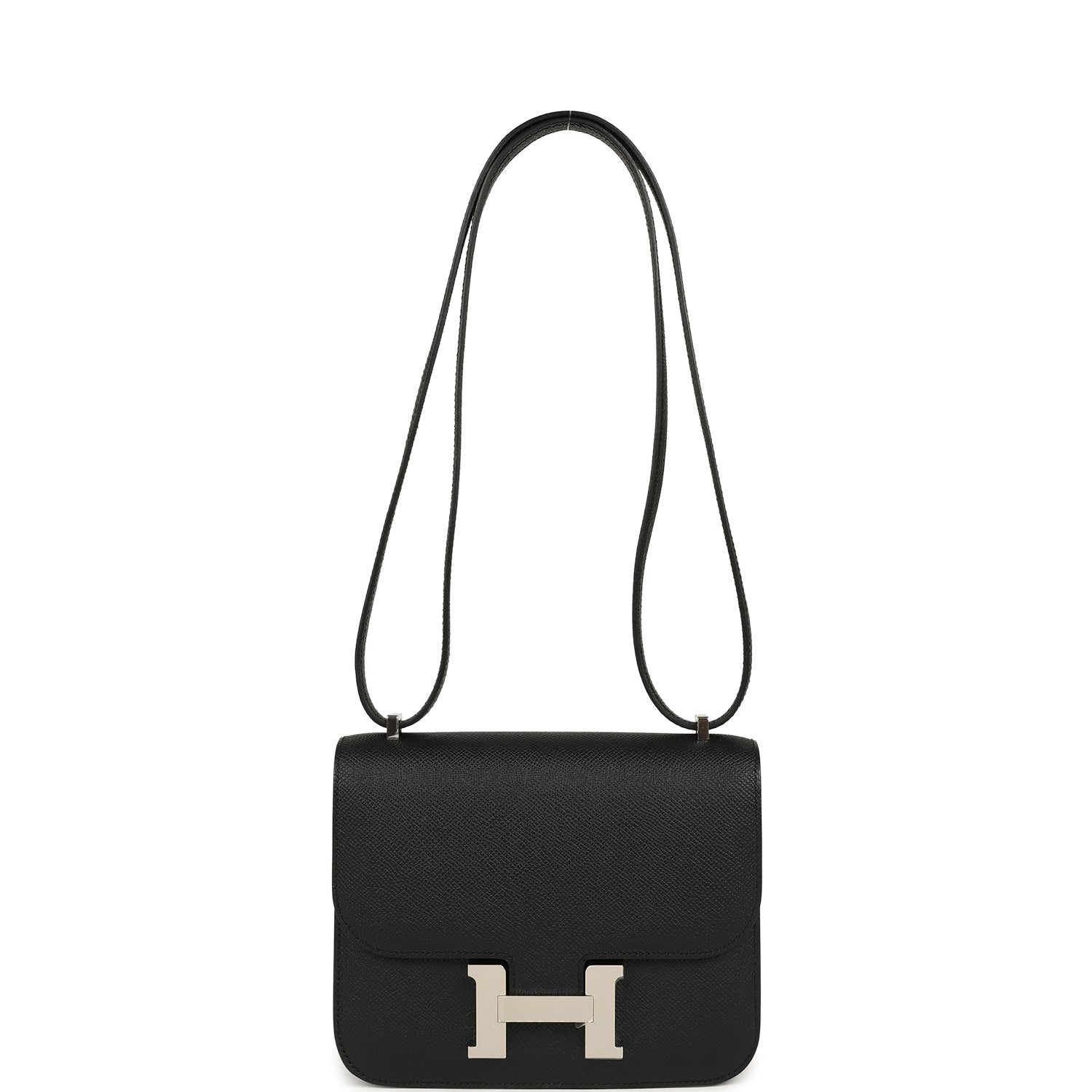 Constance 18 Black Epsom Palladium Hardware Bag