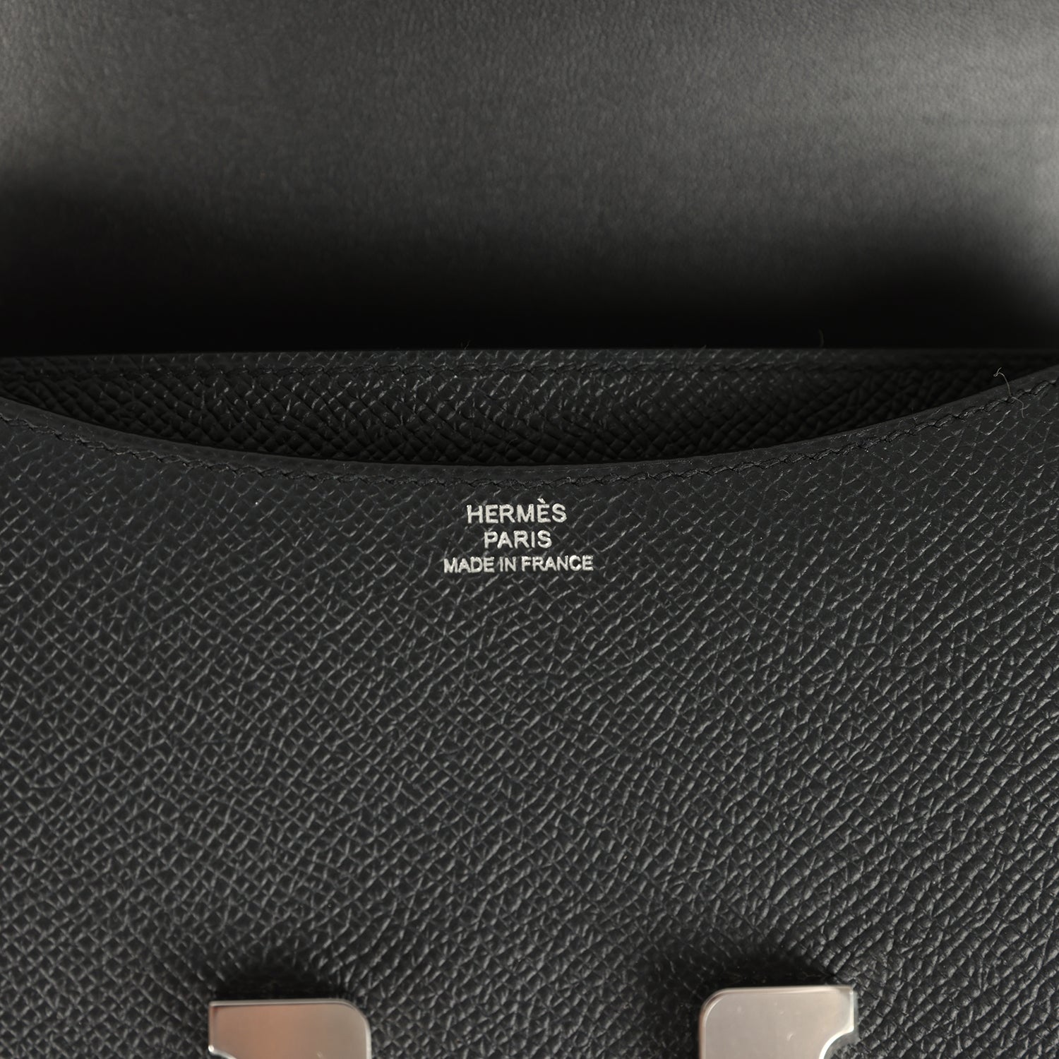 Constance 18 Black Epsom Palladium Hardware Bag