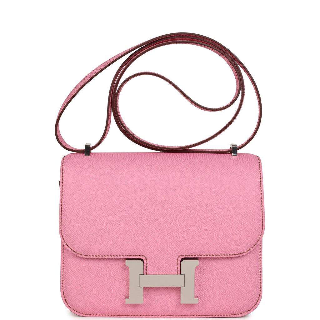 Constance 18 Bubblegum 5P Epsom Palladium Hardware Bag