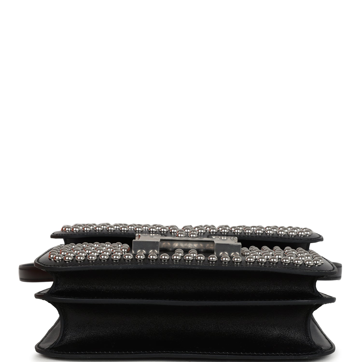 Constance 18 Clouté Black Box Palladium Hardware Bag