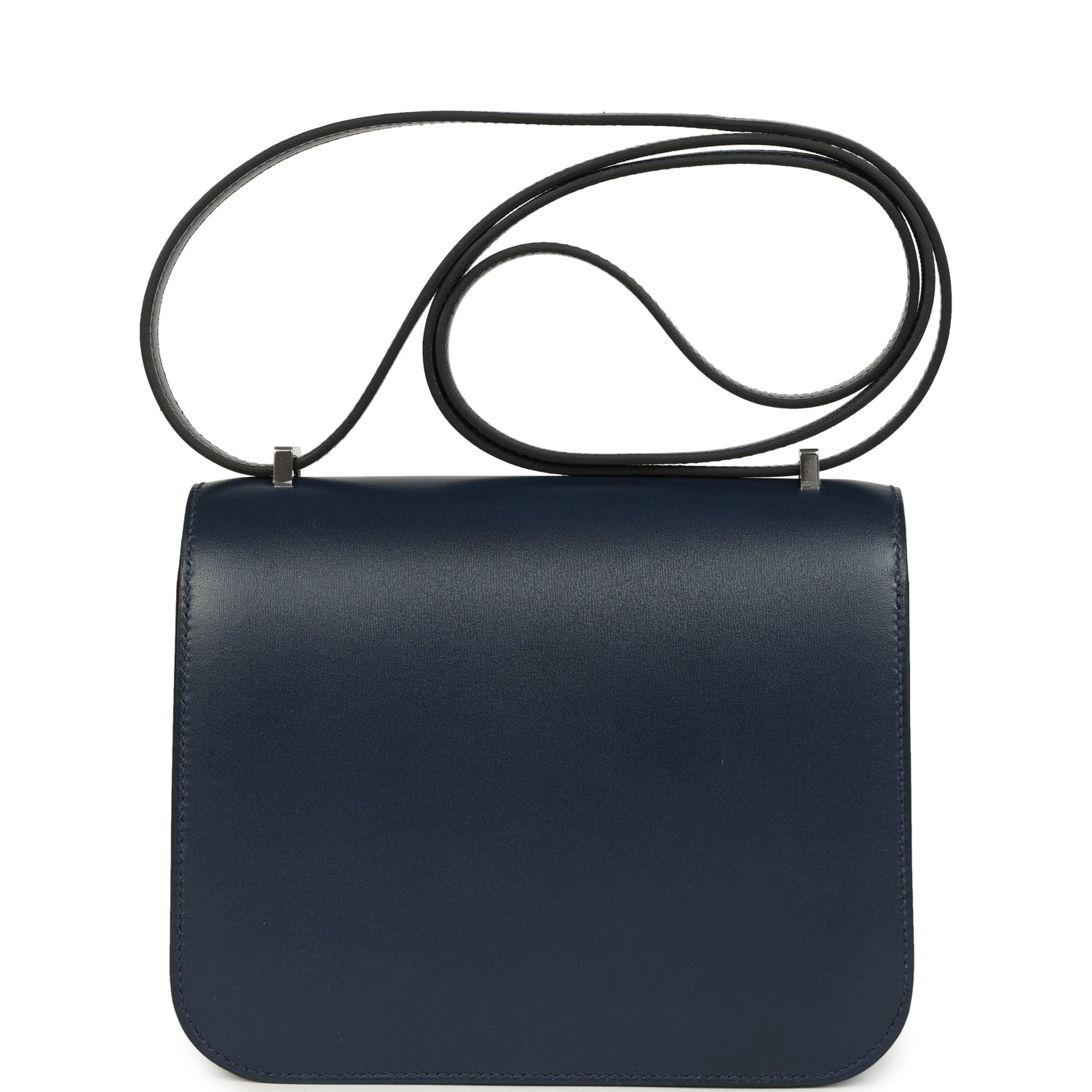 Constance 18 Clouté Bleu Abysse Box Palladium Hardware Bag