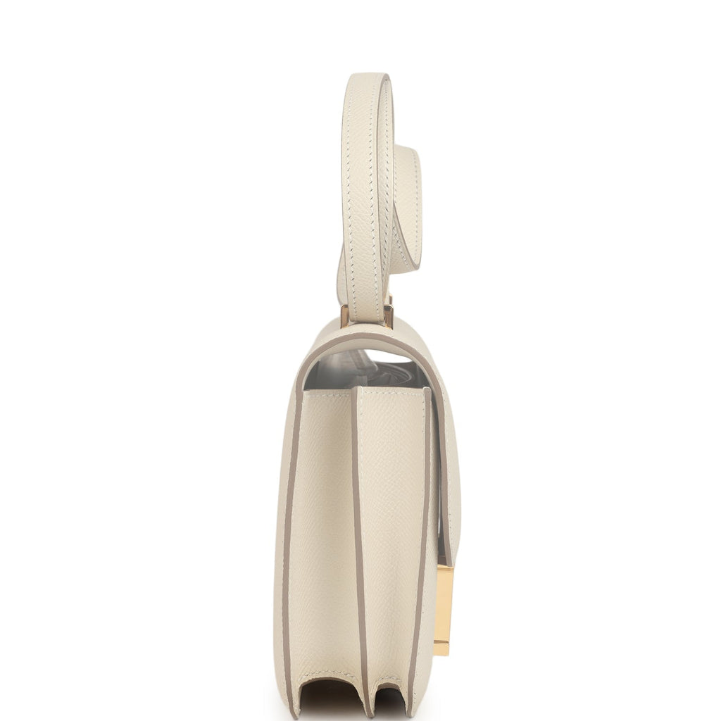 Constance 18 Craie Epsom Gold Hardware Bag