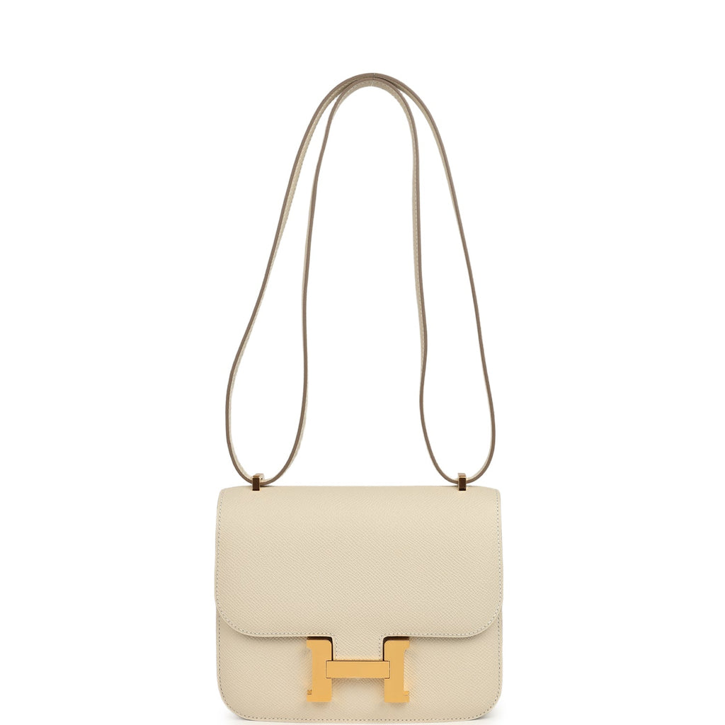 Constance 18 Craie Epsom Gold Hardware Bag