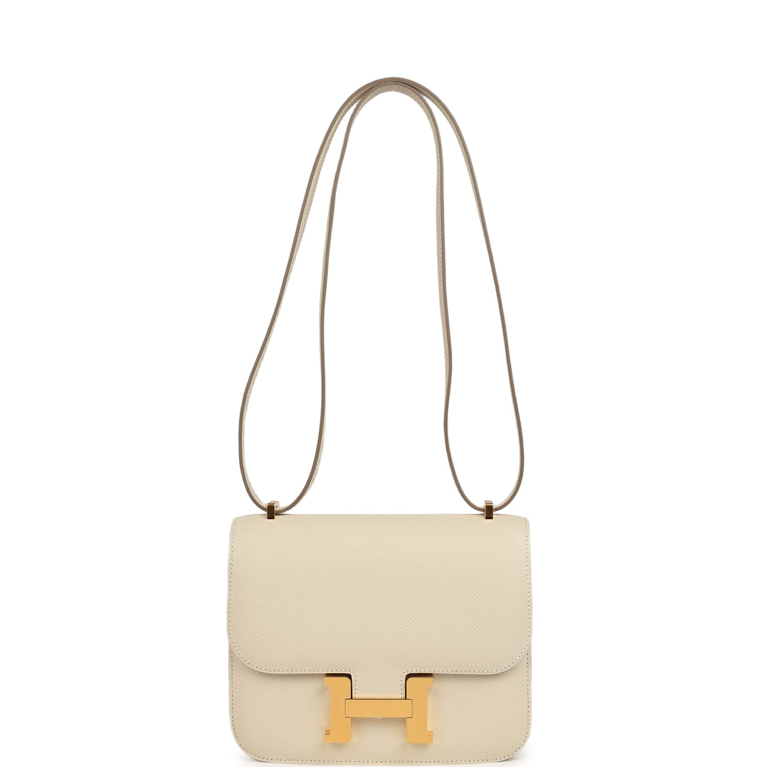 Constance 18 Craie Epsom Gold Hardware Bag