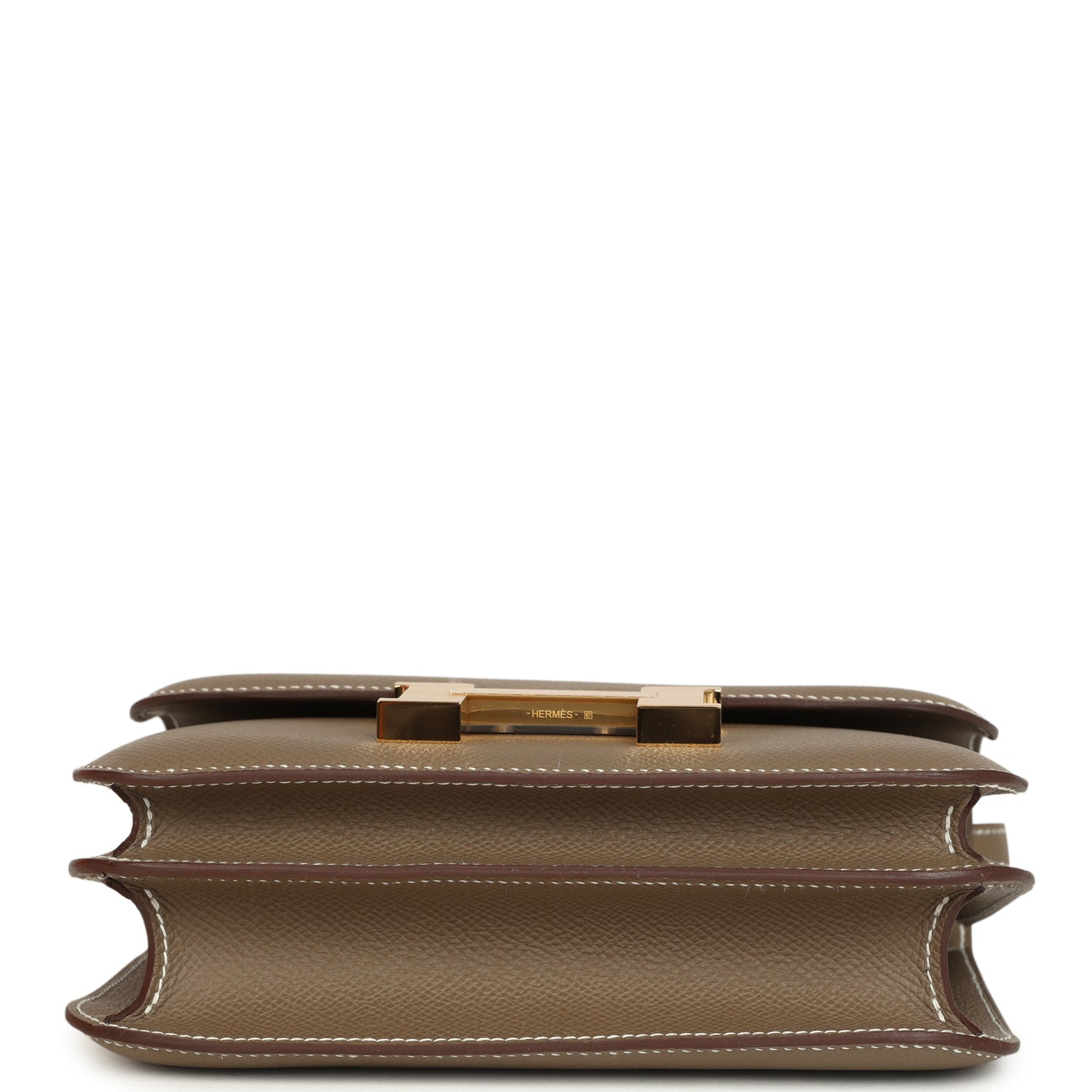 Constance 18 Etoupe Epsom Gold Hardware Bag