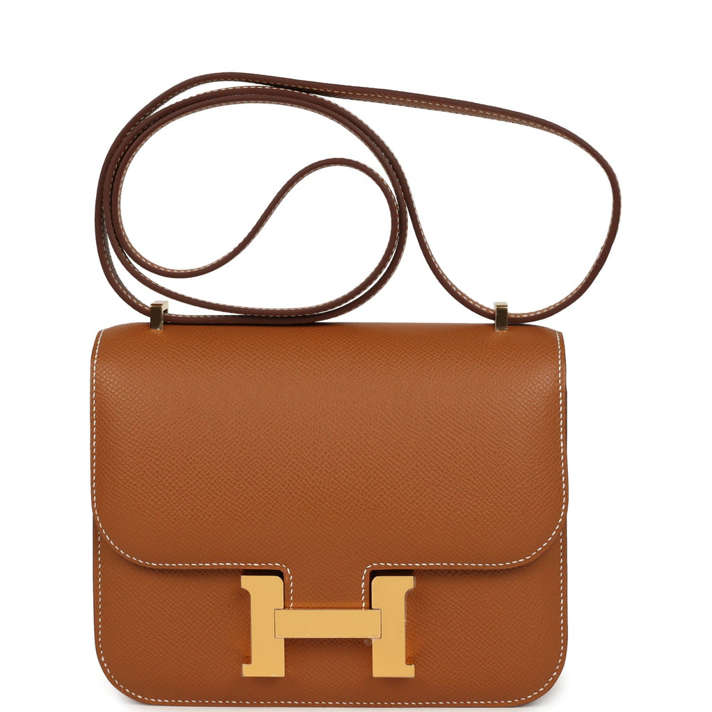 Constance 18 Gold Epsom Gold Hardware Bag