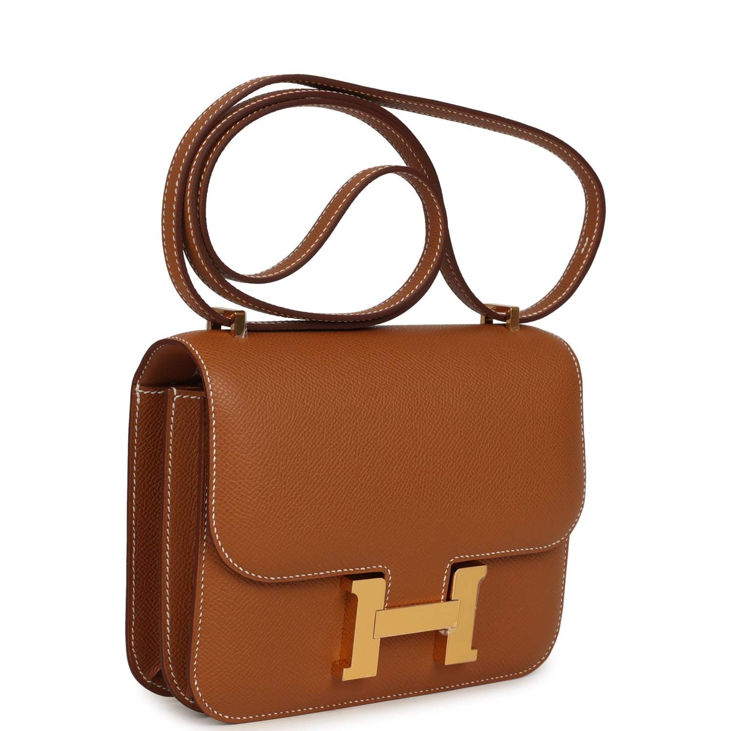 Constance 18 Gold Epsom Gold Hardware Bag