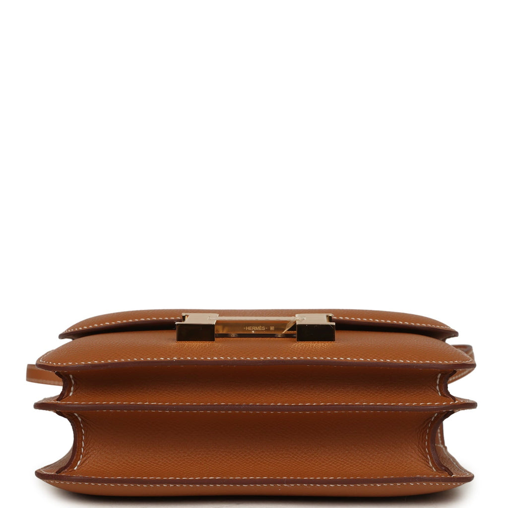 Constance 18 Gold Epsom Gold Hardware Bag