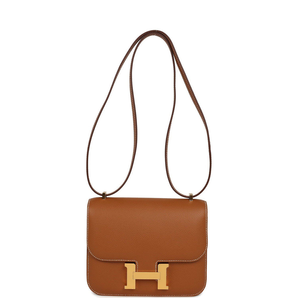 Constance 18 Gold Epsom Gold Hardware Bag