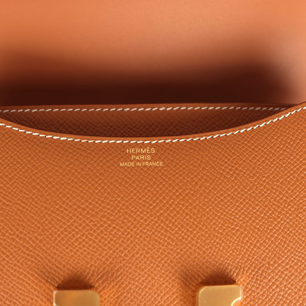 Constance 18 Gold Epsom Gold Hardware Bag