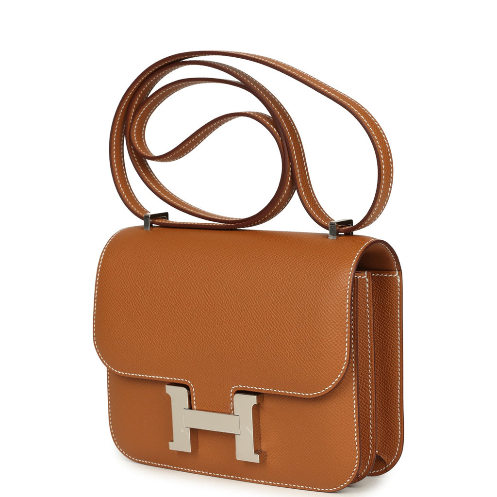 Constance 18 Gold Epsom Palladium Hardware Bag