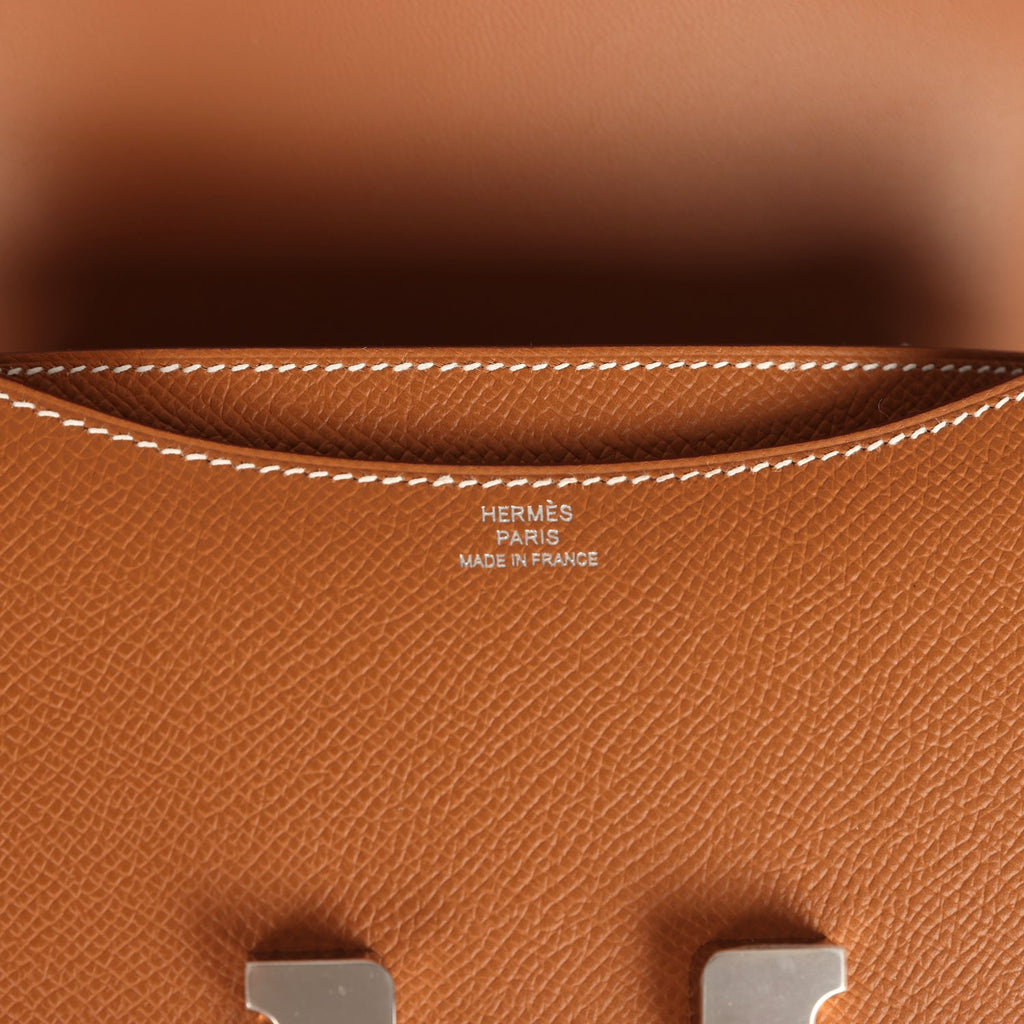 Constance 18 Gold Epsom Palladium Hardware Bag