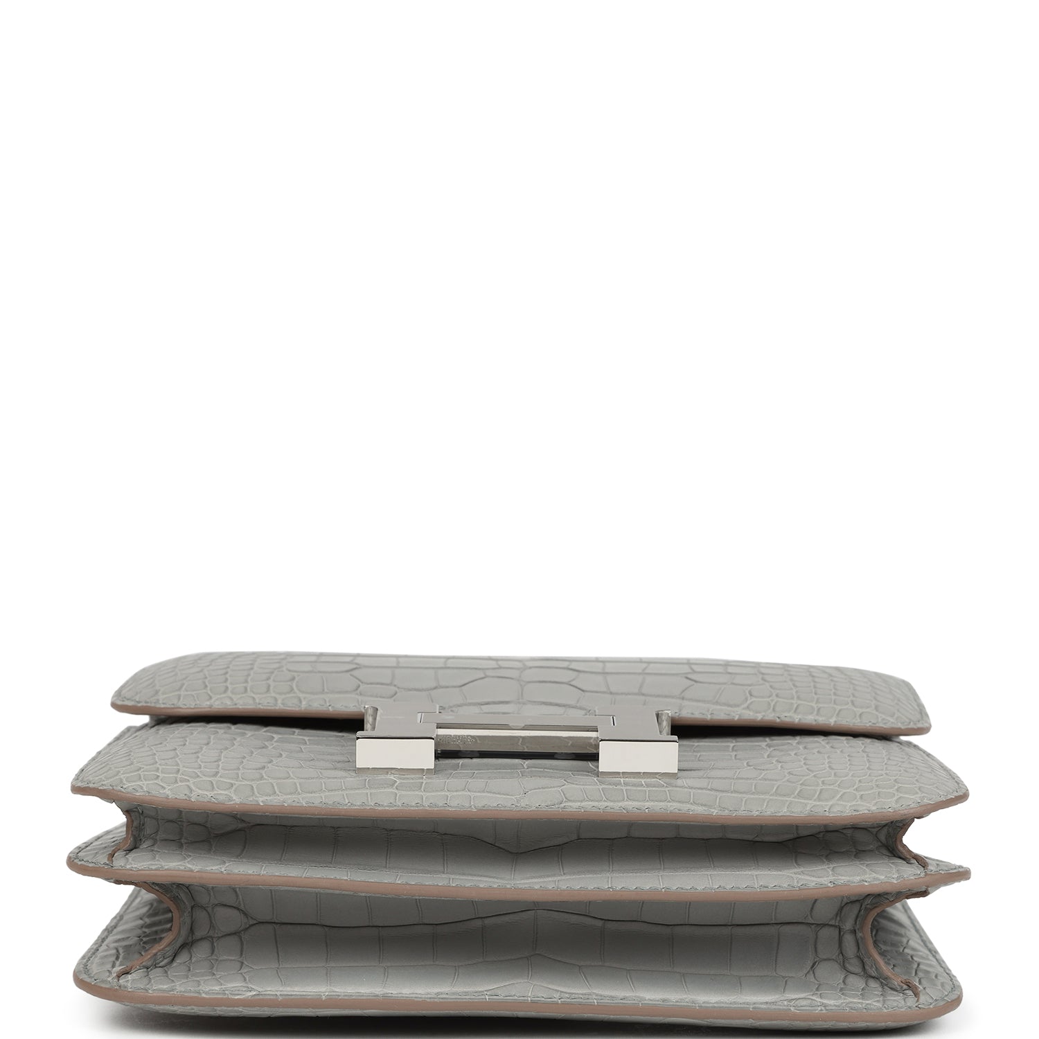Constance 18 Gris Perle Matte Alligator Palladium Hardware Bag