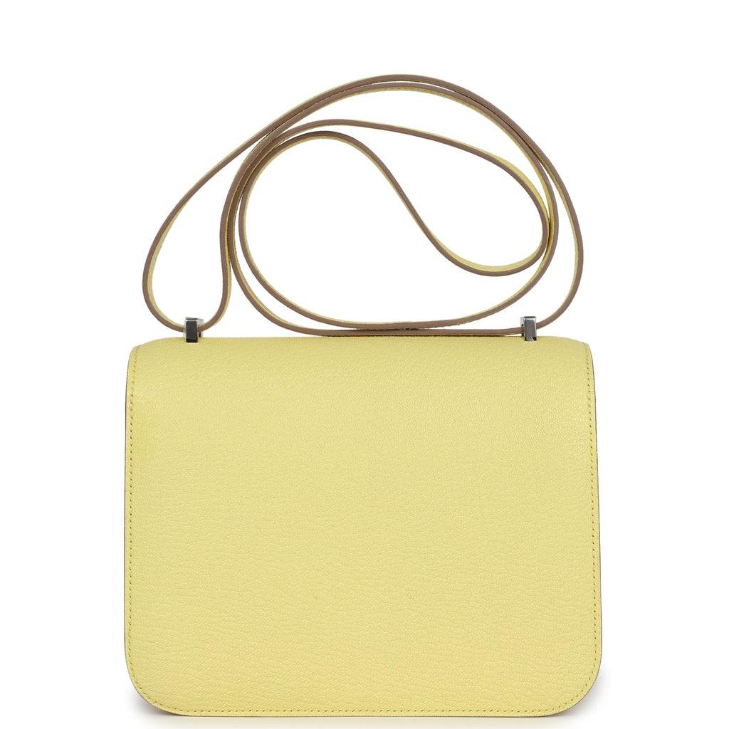 Constance 18 Limoncello Chevre Mysore Palladium Hardware Bag