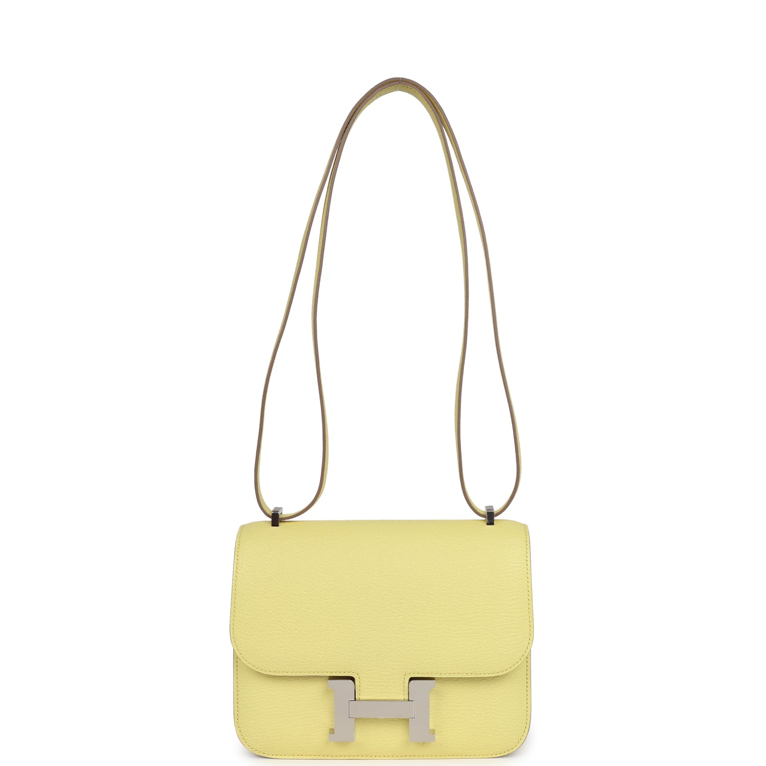 Constance 18 Limoncello Chevre Mysore Palladium Hardware Bag