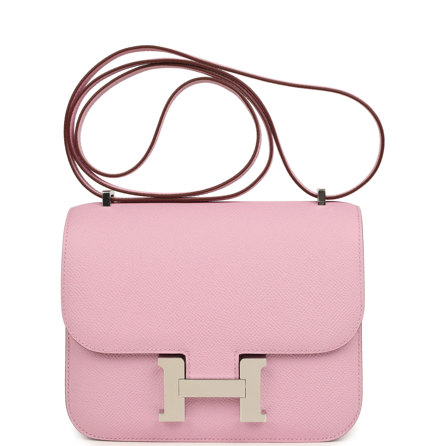 Constance 18 Mauve Sylvestre Epsom Palladium Hardware Bag