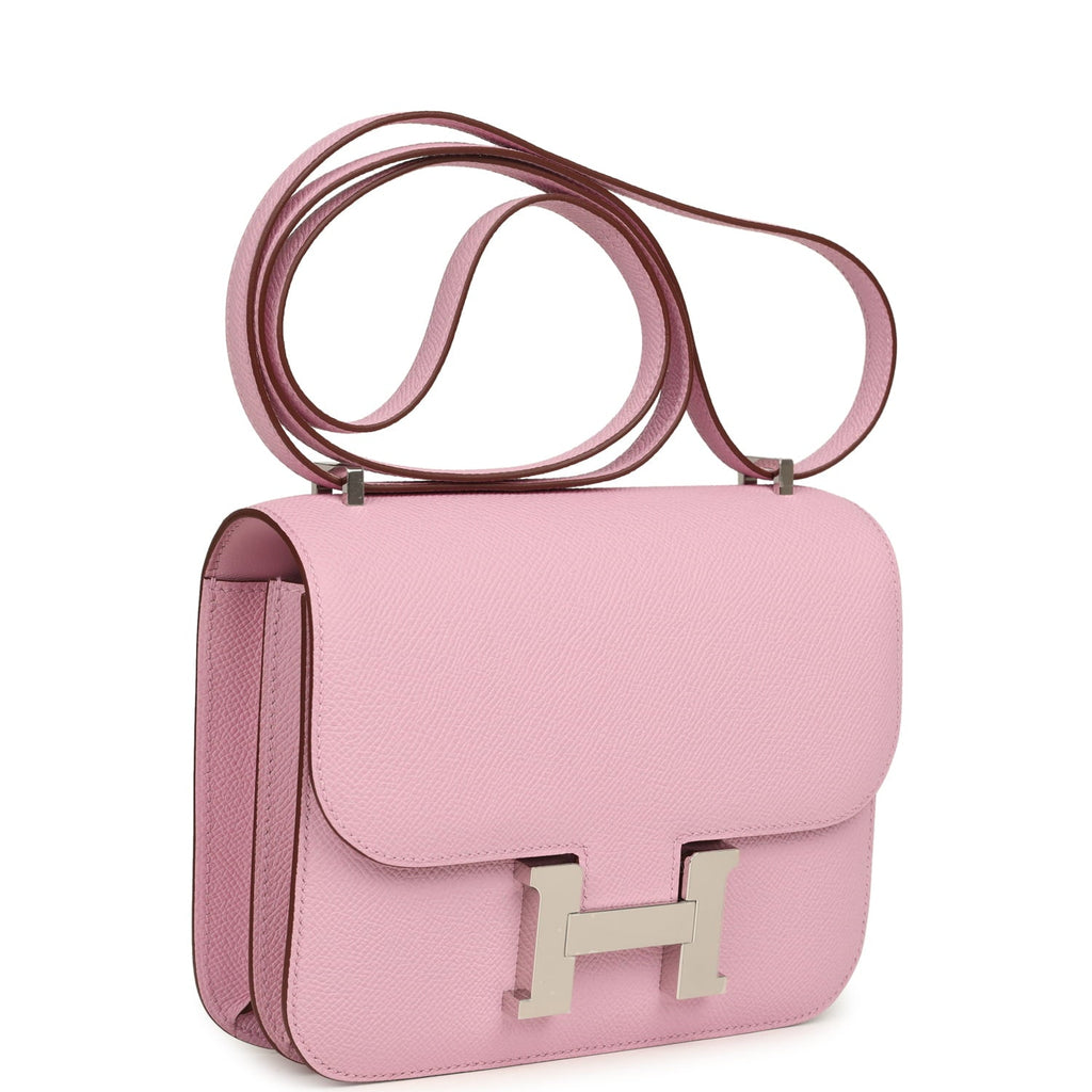 Constance 18 Mauve Sylvestre Epsom Palladium Hardware Bag