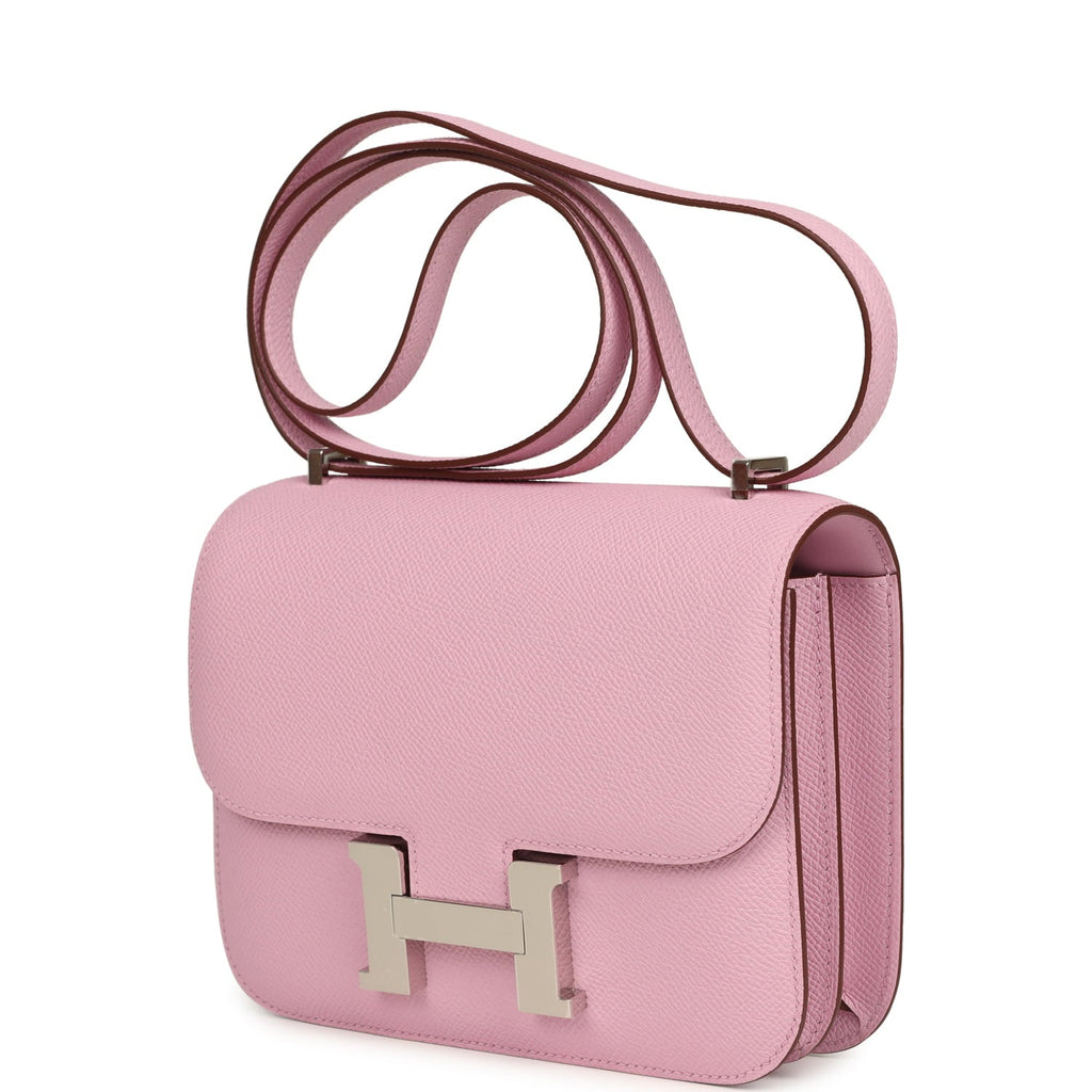 Constance 18 Mauve Sylvestre Epsom Palladium Hardware Bag