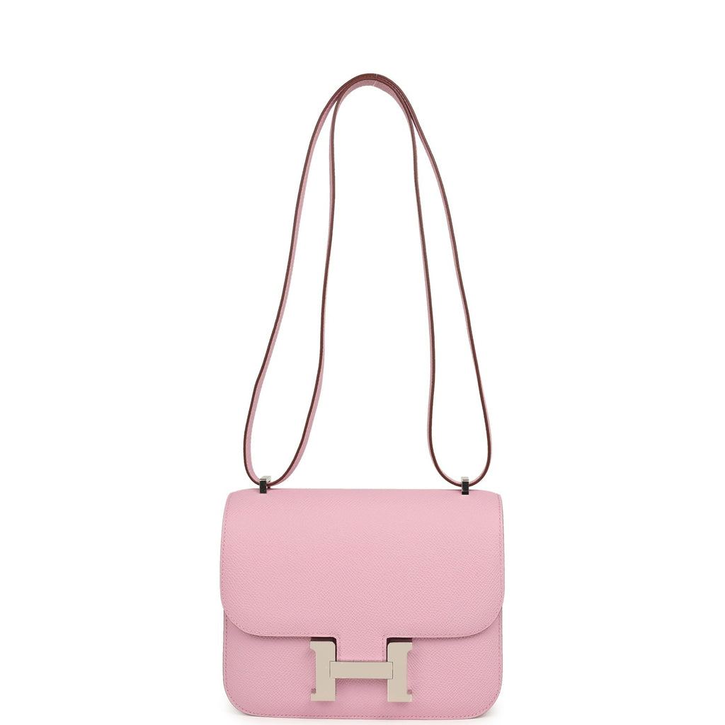 Constance 18 Mauve Sylvestre Epsom Palladium Hardware Bag