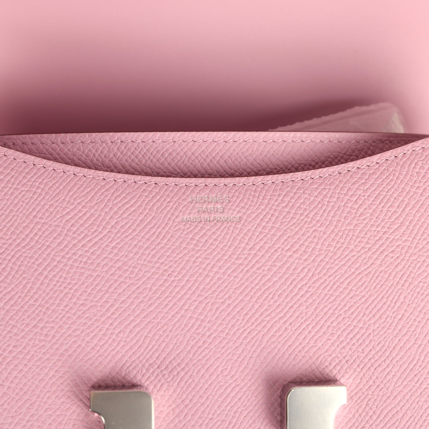 Constance 18 Mauve Sylvestre Epsom Palladium Hardware Bag