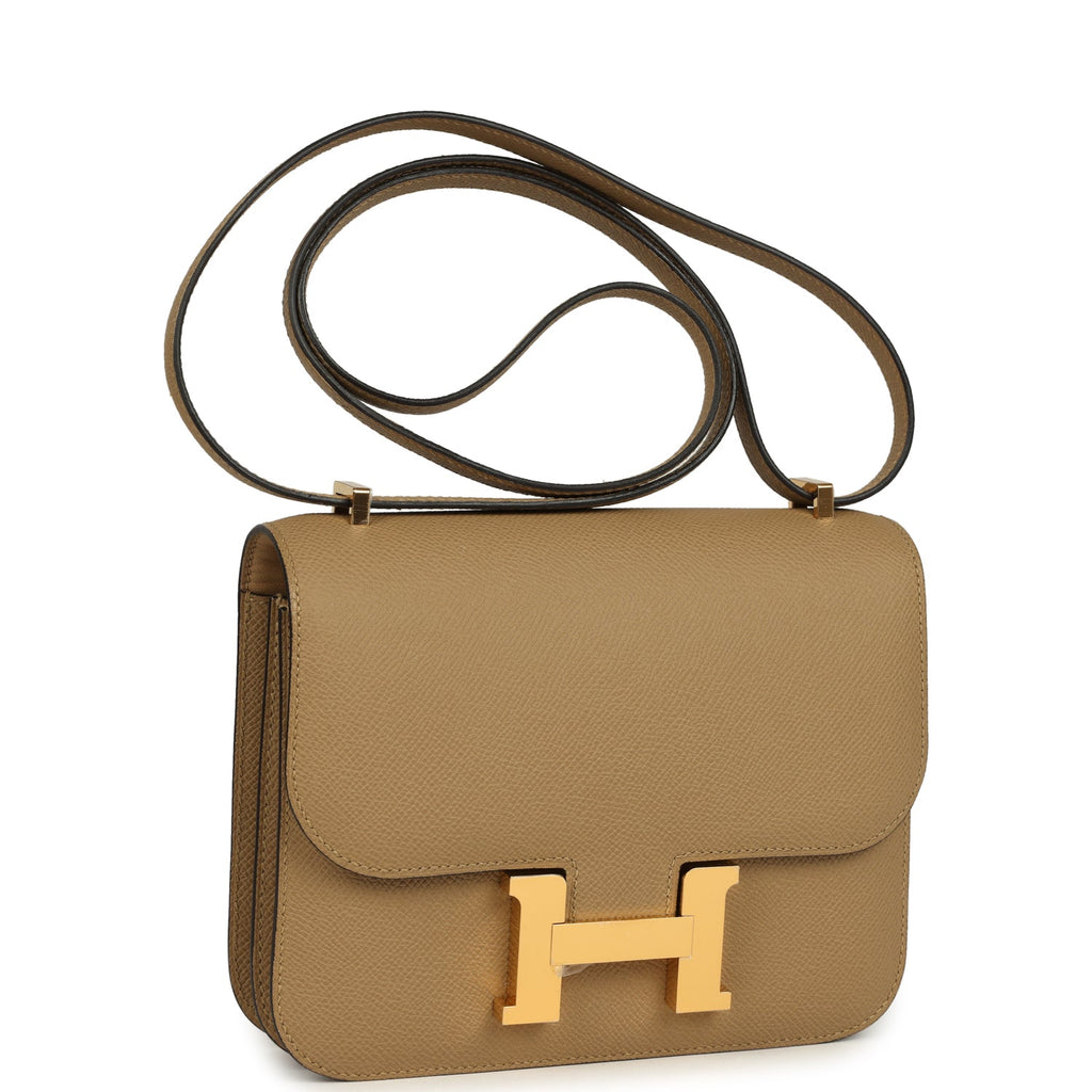 Constance 18 Poussiere Epsom Gold Hardware Bag