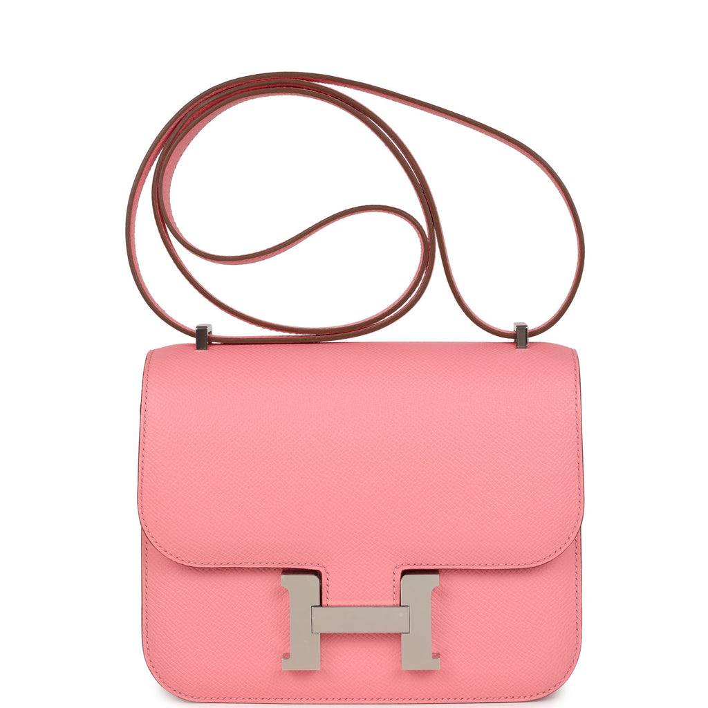 Constance 18 Rose Confetti Epsom Palladium Hardware Bag