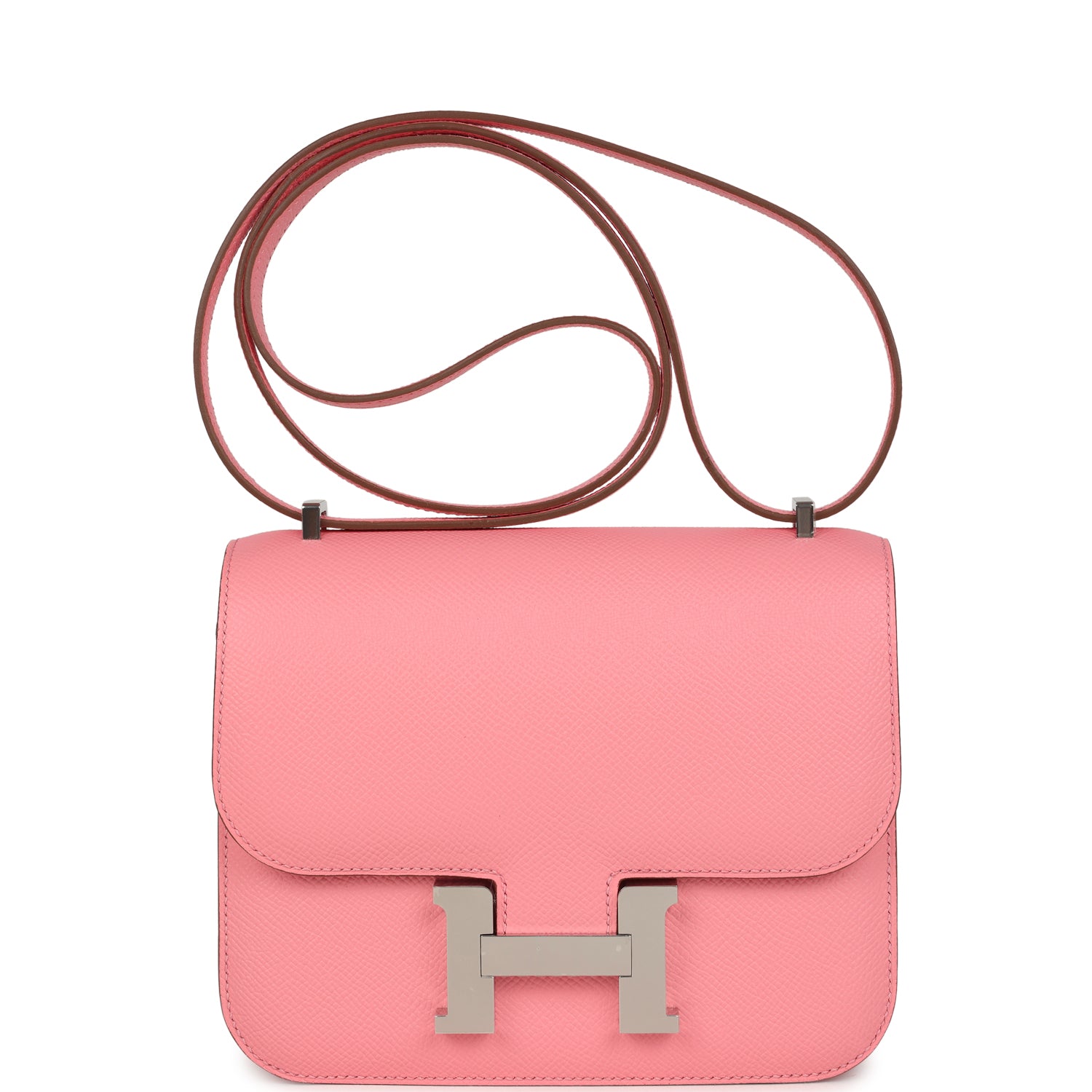 Constance 18 Rose Confetti Epsom Palladium Hardware Bag